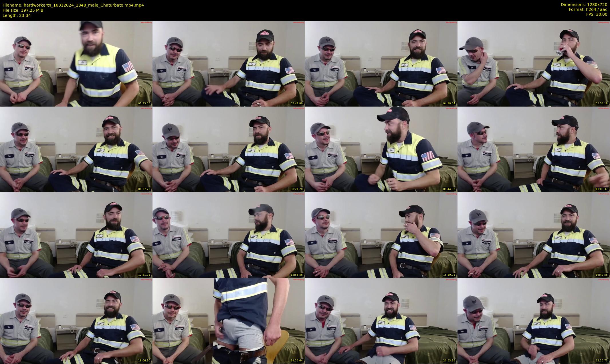 hardworkertn — 24 minute Chaturbate male cam show recording, 720p, Jan 16, 2024