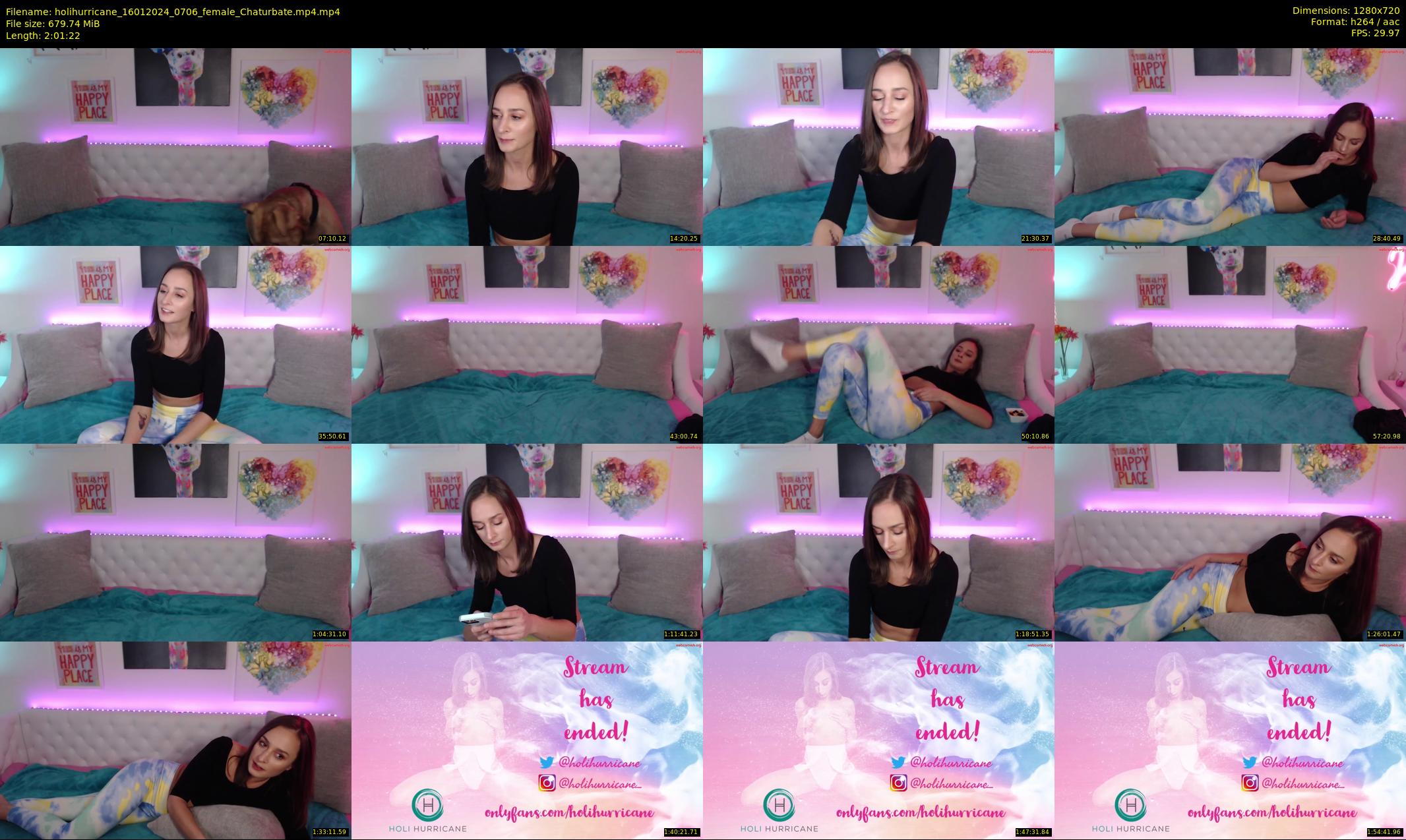 holihurricane — 122 minute Chaturbate female cam show recording, 720p, Jan 16, 2024