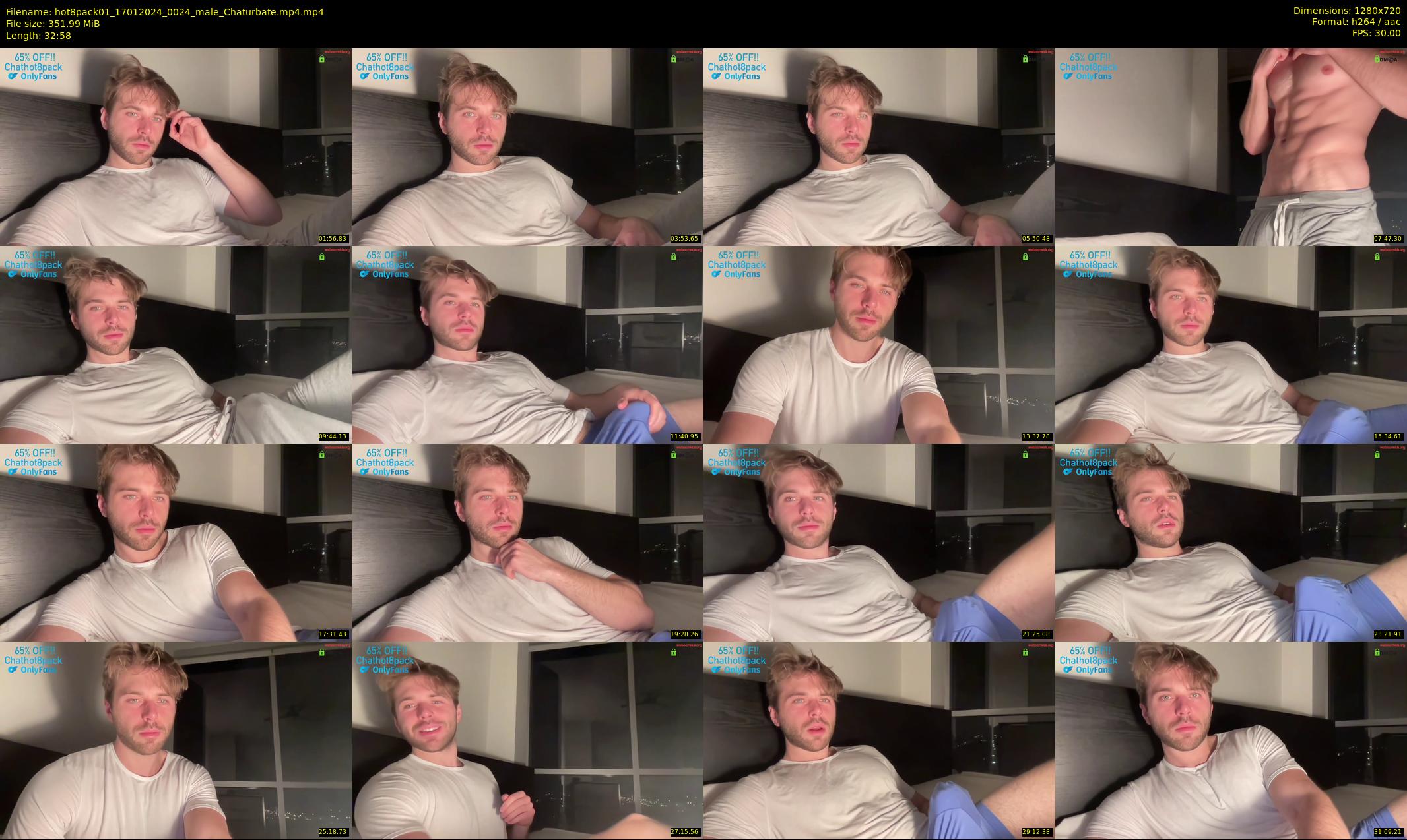 hot8pack01 — 33 minute Chaturbate male cam show recording, 720p, Jan 17, 2024