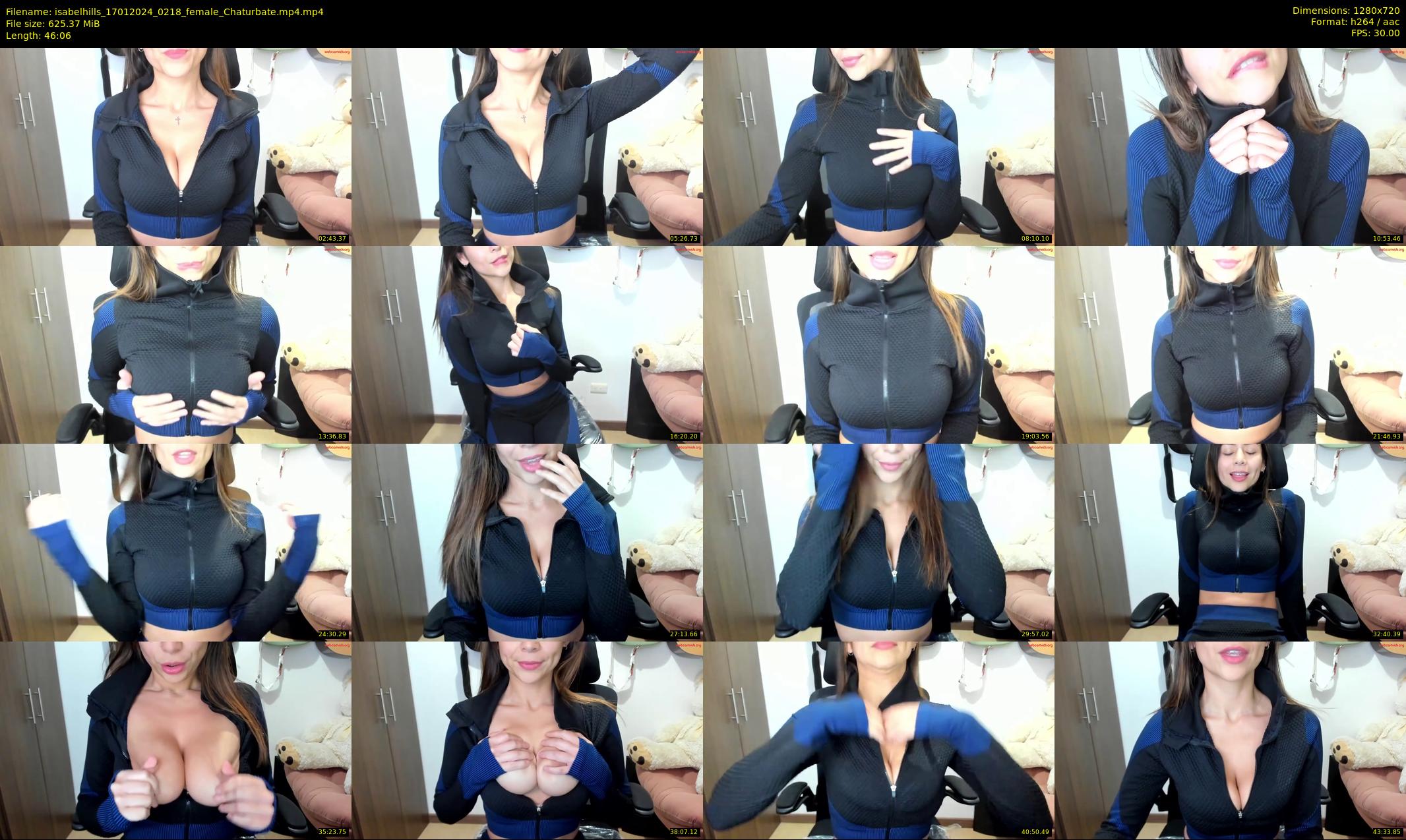 isabelhills — 47 minute Chaturbate female cam show recording, 720p, Jan 17, 2024