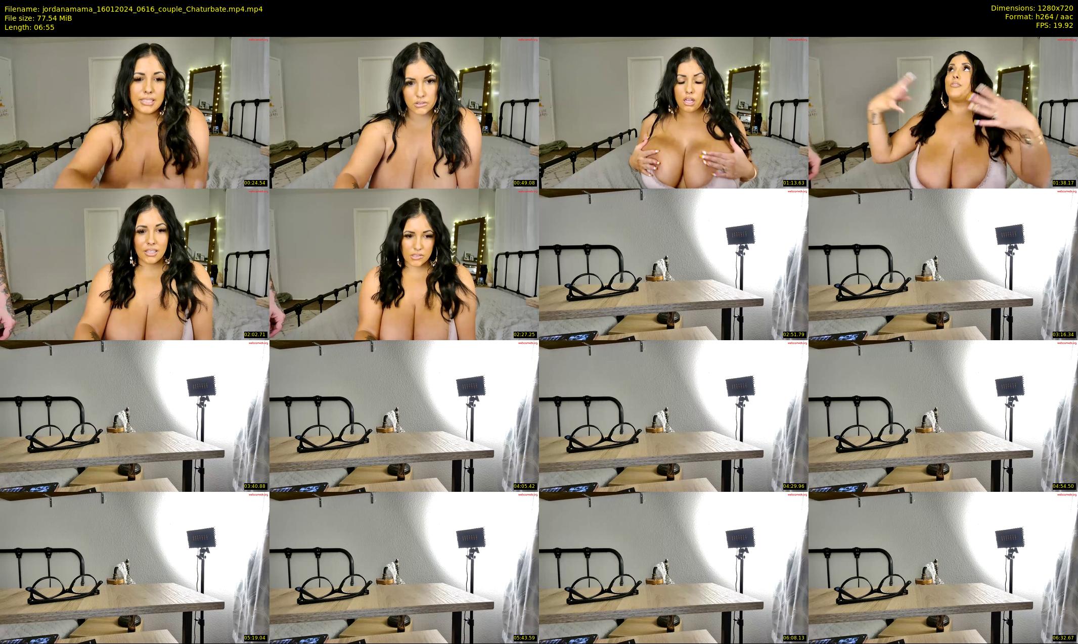 jordanamama — 7 minute Chaturbate couple cam show recording, 720p, Jan 16, 2024