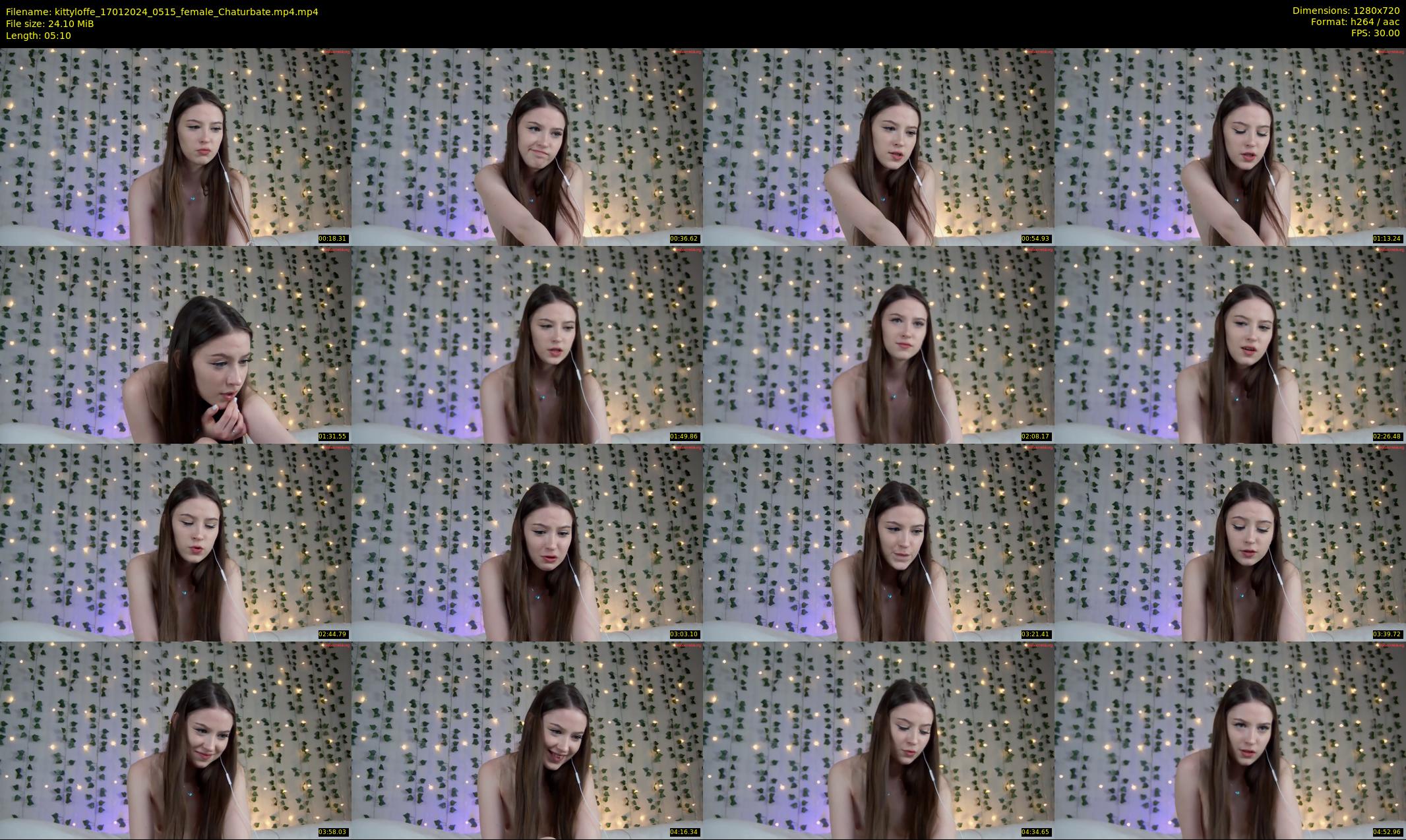 kittyloffe — 6 minute Chaturbate female cam show recording, 720p, Jan 17, 2024