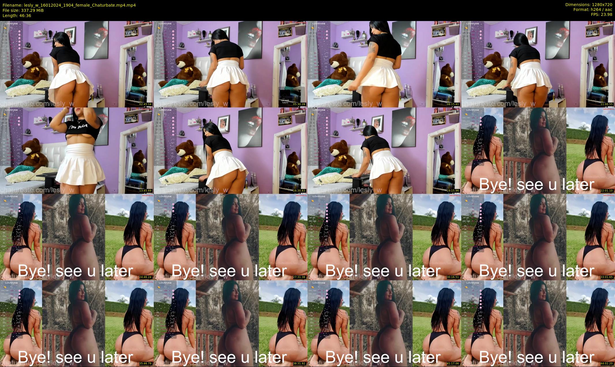 lesly_w — 47 minute Chaturbate female cam show recording, 720p, Jan 16, 2024