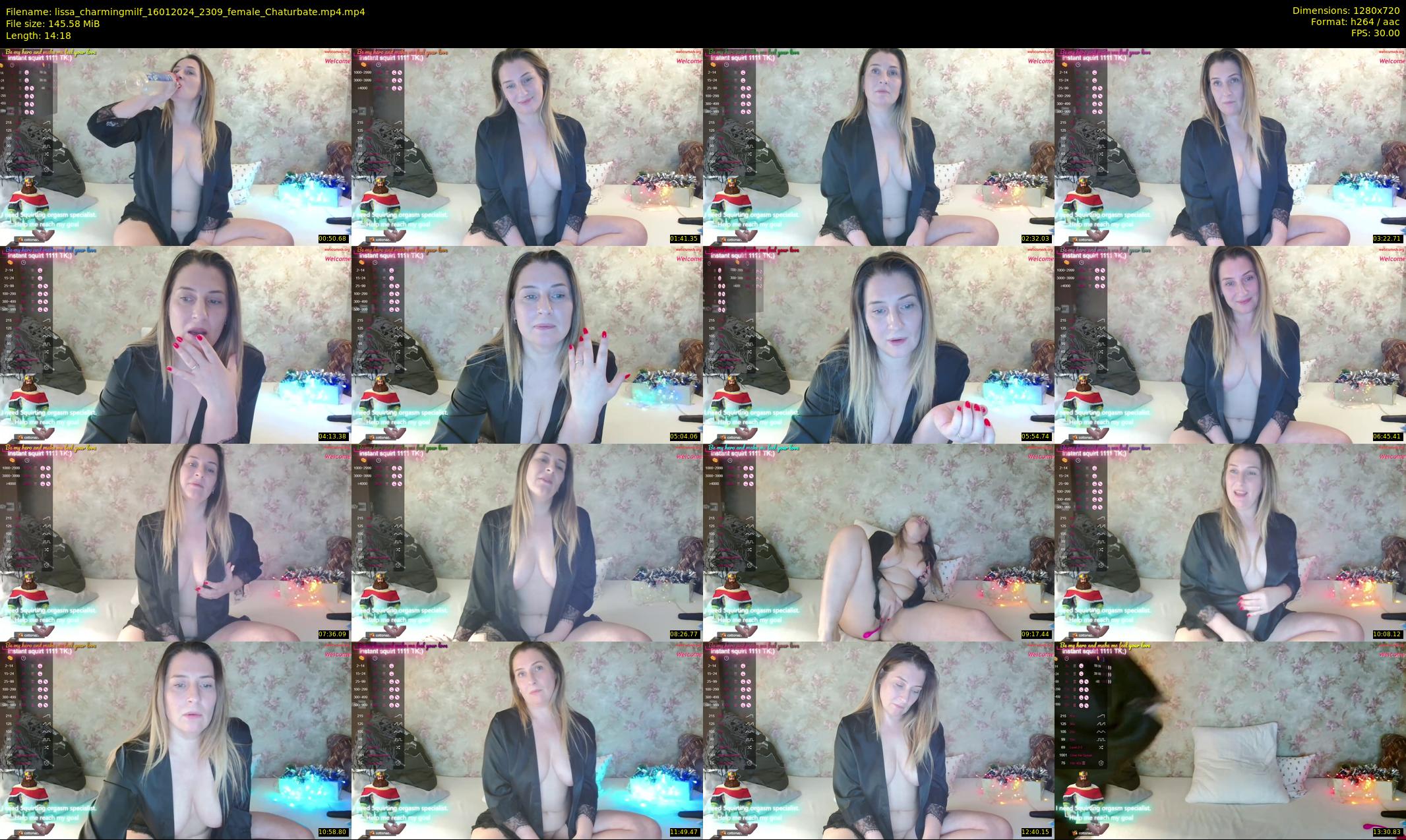 lissa_charmingmilf — 15 minute Chaturbate female cam show recording, 720p, Jan 16, 2024