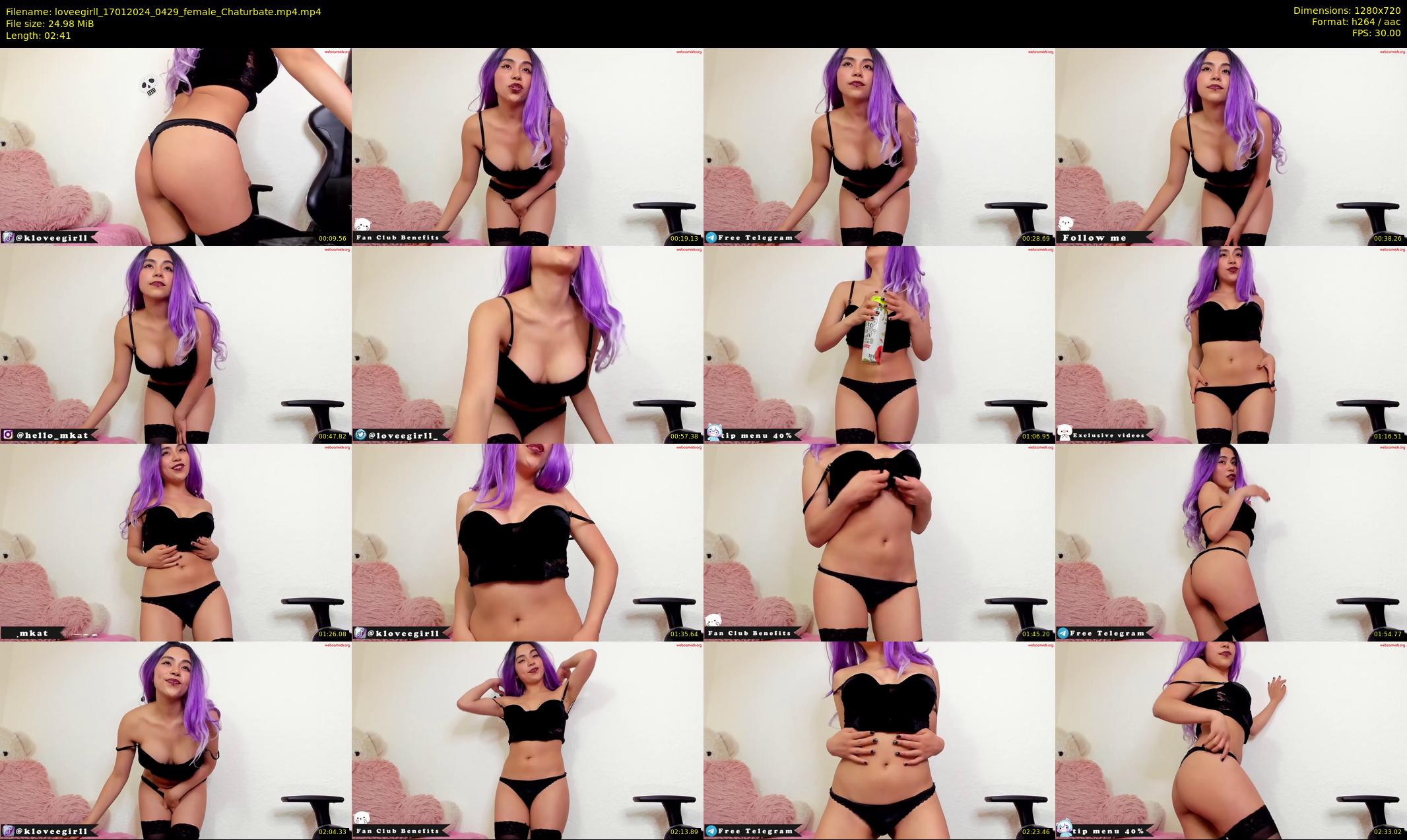 loveegirll — 3 minute Chaturbate female cam show recording, 720p, Jan 17, 2024