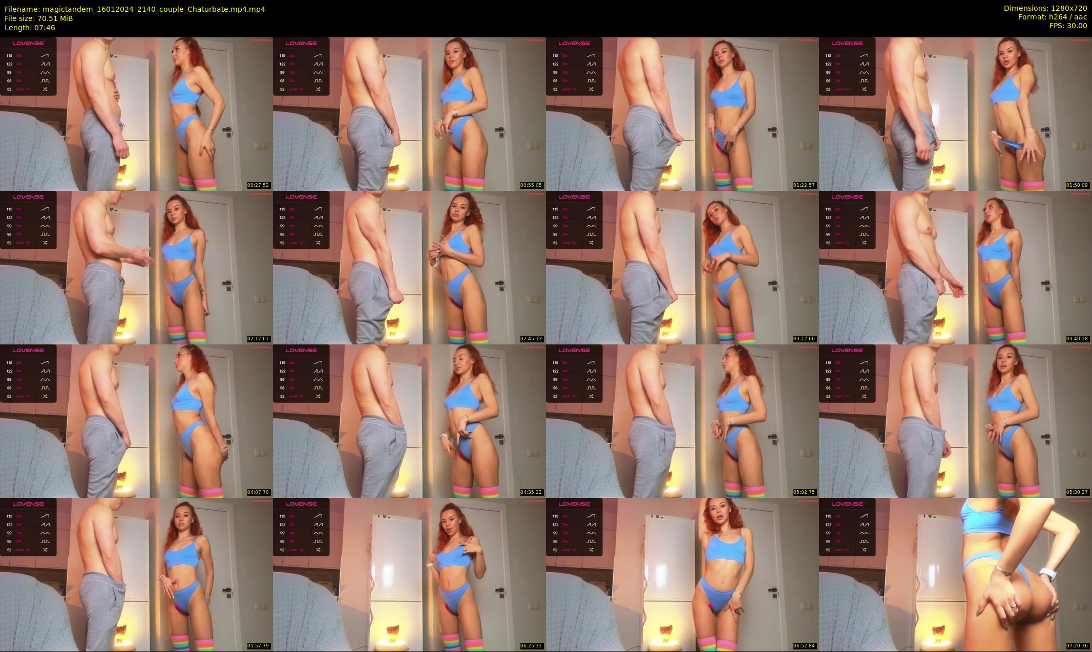magictandem — 8 minute Chaturbate couple cam show recording, 720p, Jan 16, 2024