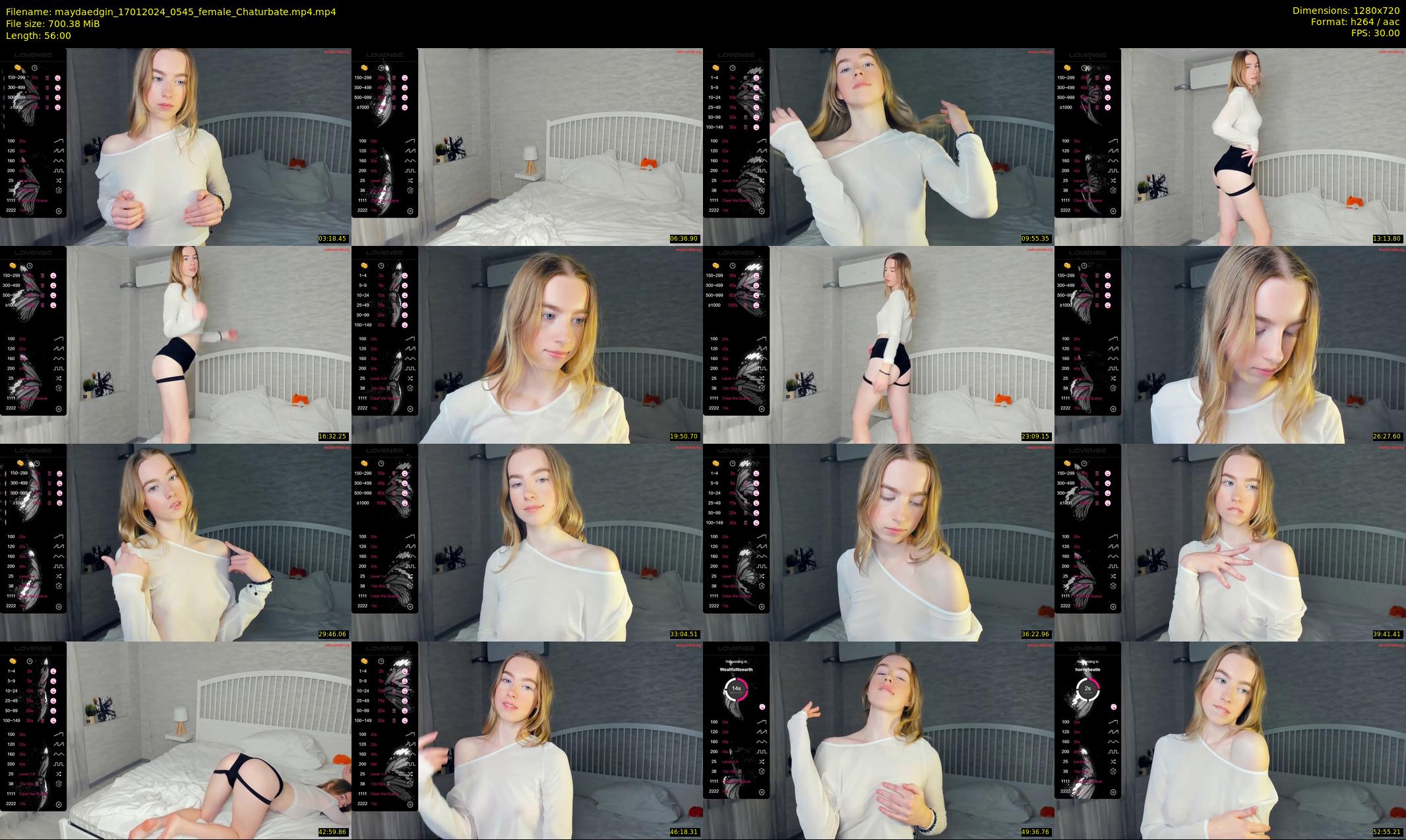 maydaedgin — 56 minute Chaturbate female cam show recording, 720p, Jan 17, 2024