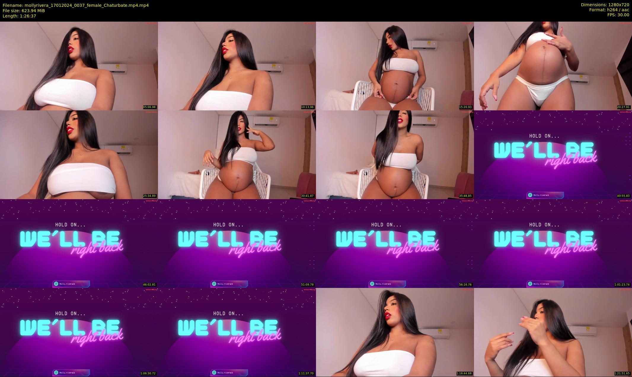 mollyrivera — 87 minute Chaturbate female cam show recording, 720p, Jan 17, 2024