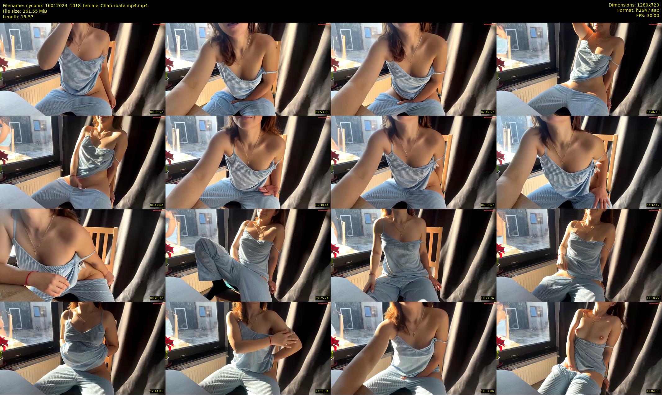 nyconik — 16 minute Chaturbate female cam show recording, 720p, Jan 16, 2024