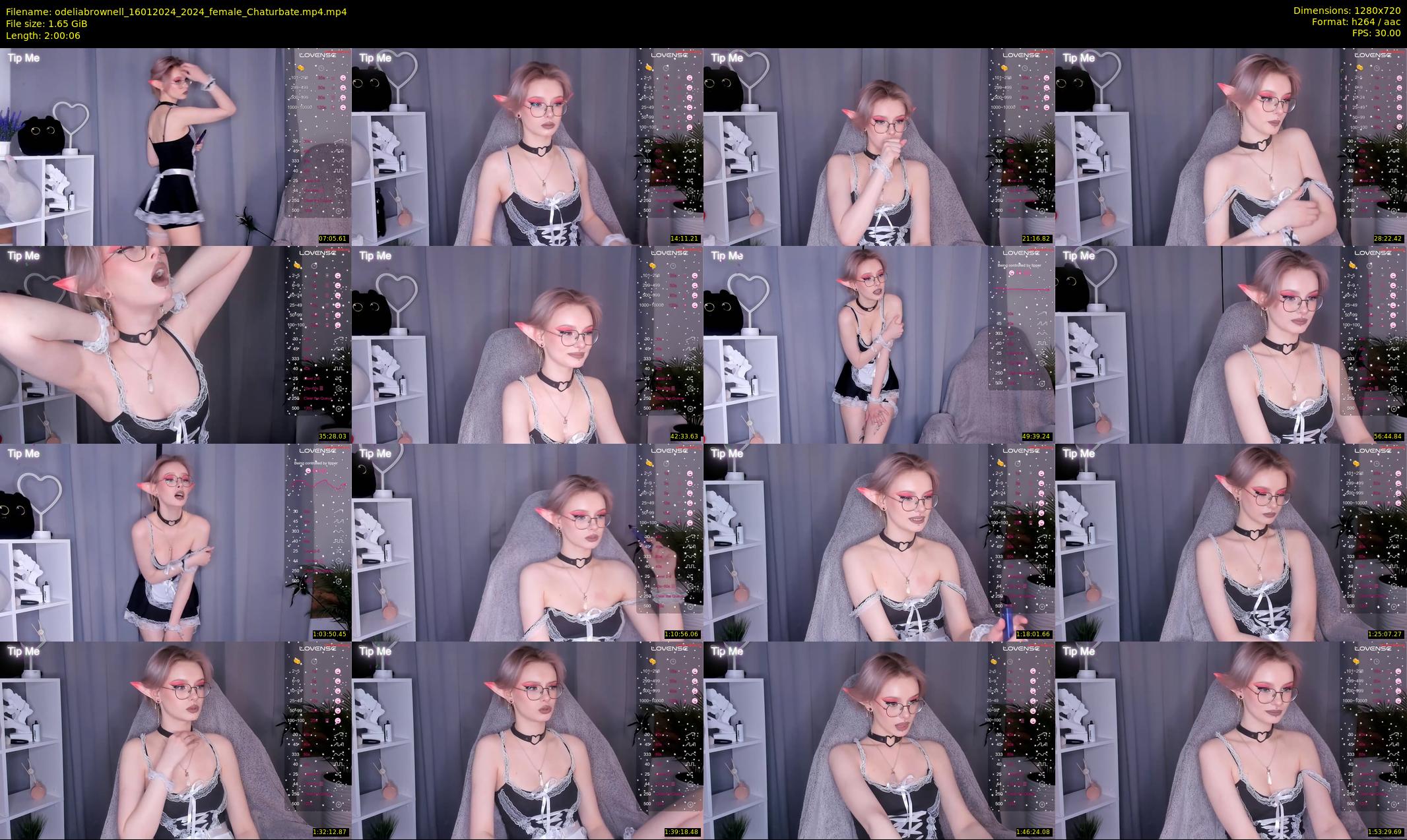 odeliabrownell — 121 minute Chaturbate female cam show recording, 720p, Jan 16, 2024