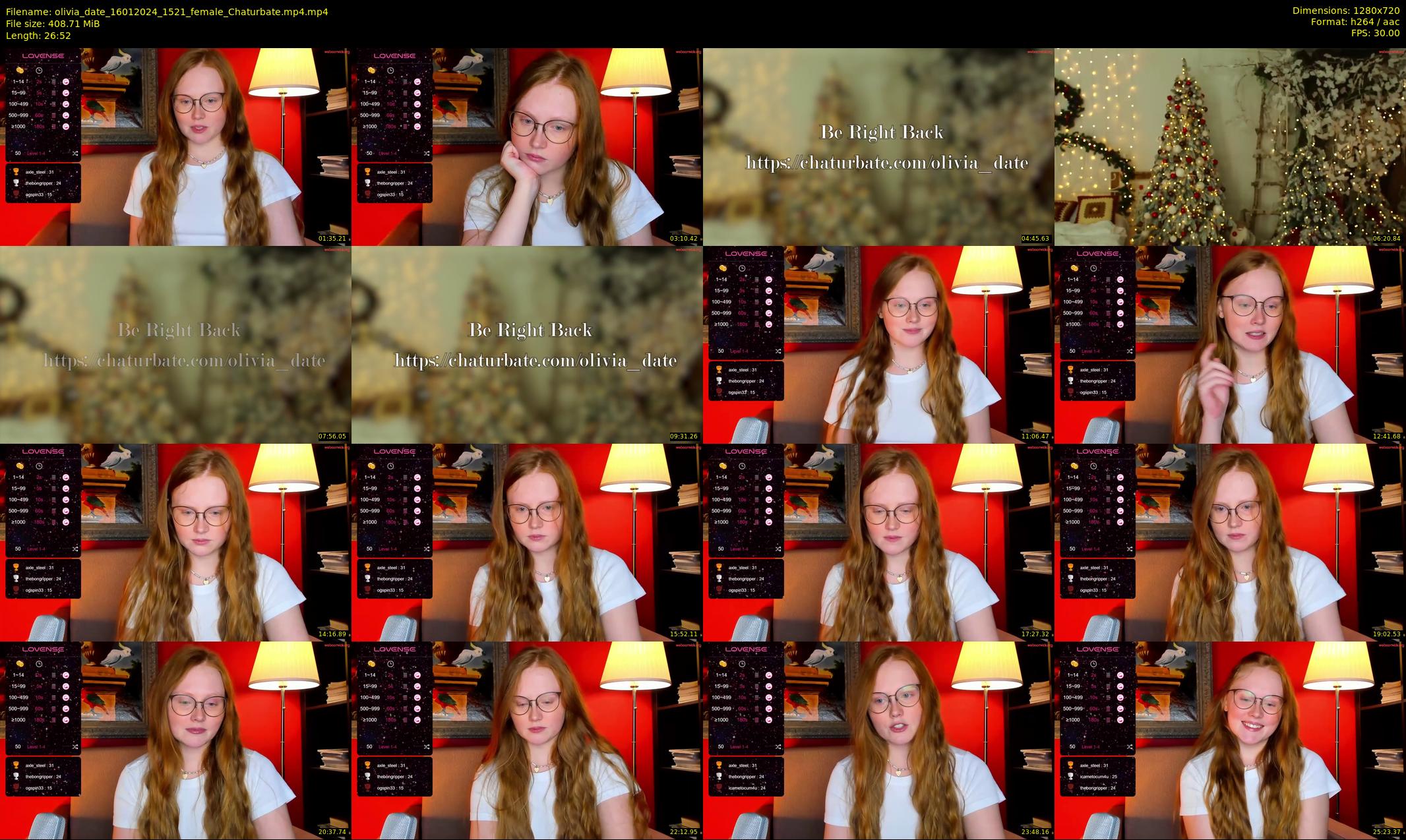 olivia_date — 27 minute Chaturbate female cam show recording, 720p, Jan 16, 2024