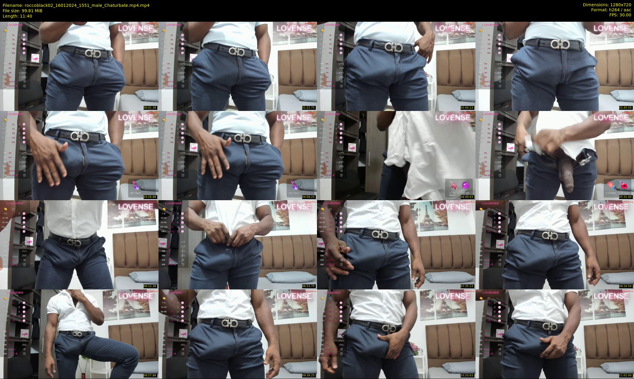 roccoblack02 — 12 minute Chaturbate male cam show recording, 720p, Jan 16, 2024