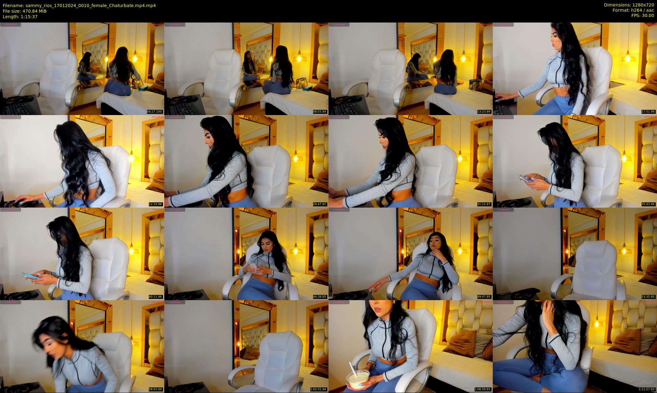 sammy_rios — 76 minute Chaturbate female cam show recording, 720p, Jan 17, 2024
