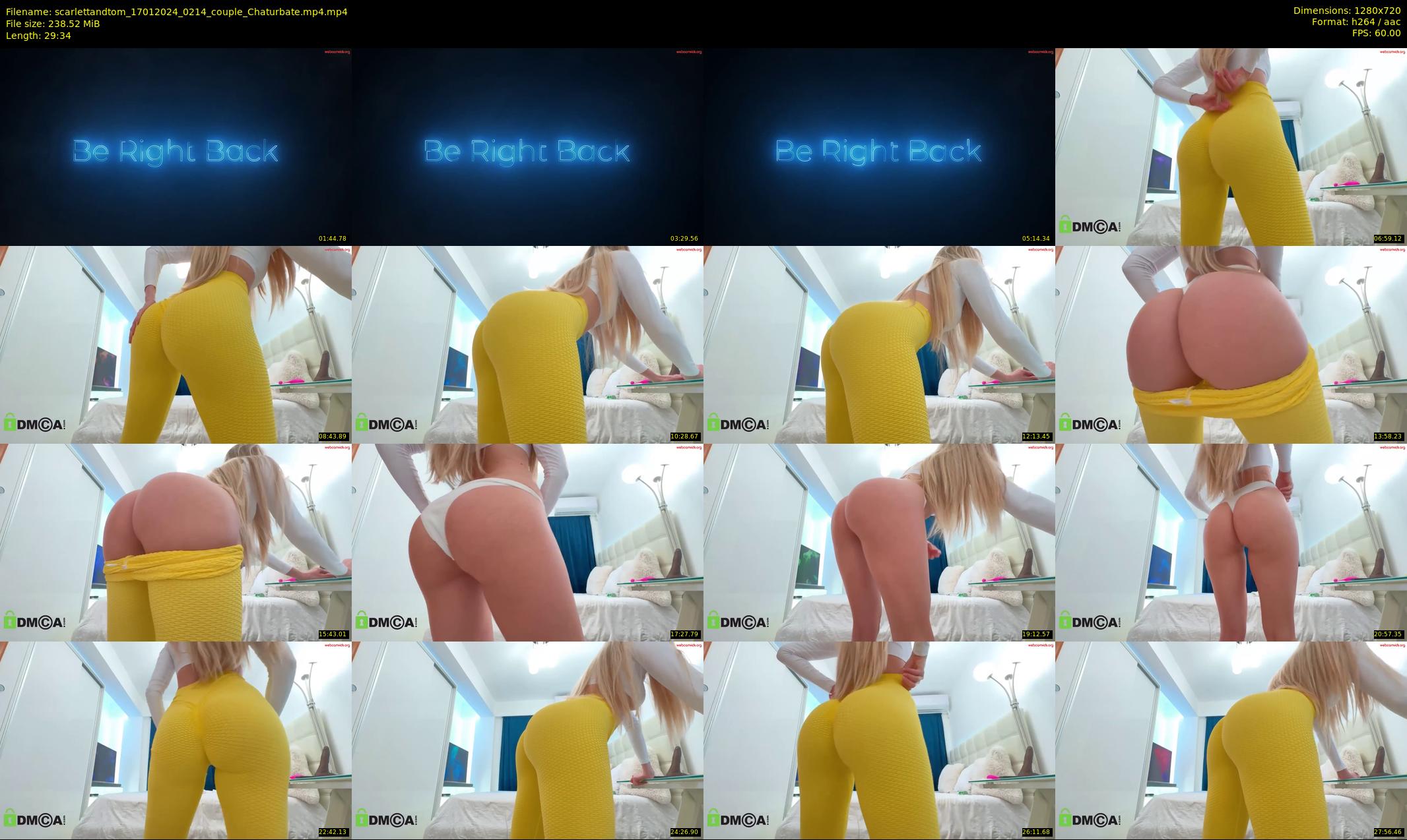 scarlettandtom — 30 minute Chaturbate couple cam show recording, 720p, Jan 17, 2024
