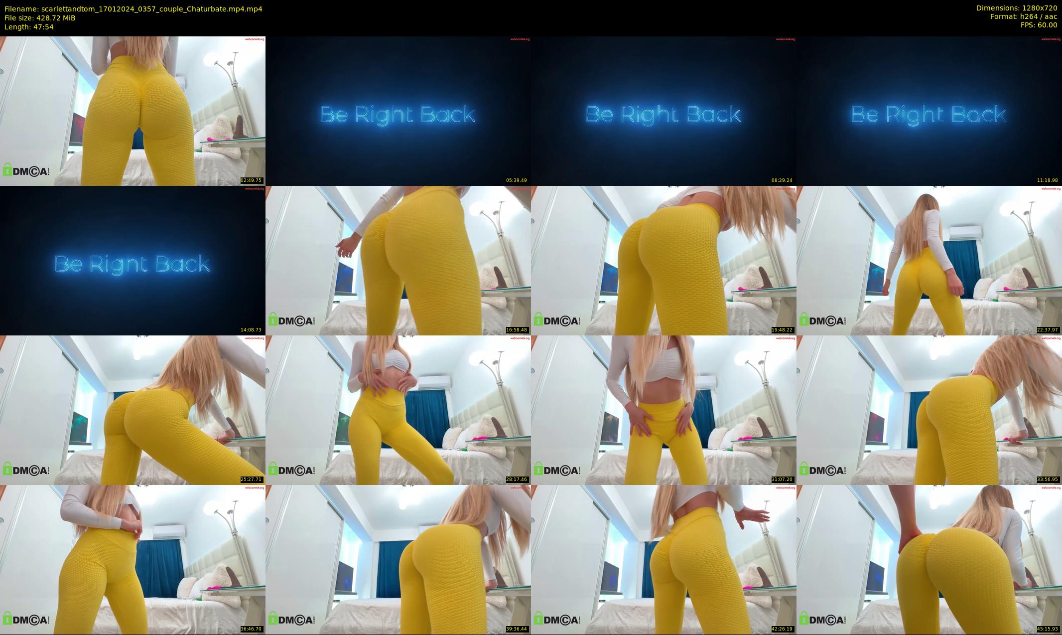 scarlettandtom — 48 minute Chaturbate couple cam show recording, 720p, Jan 17, 2024