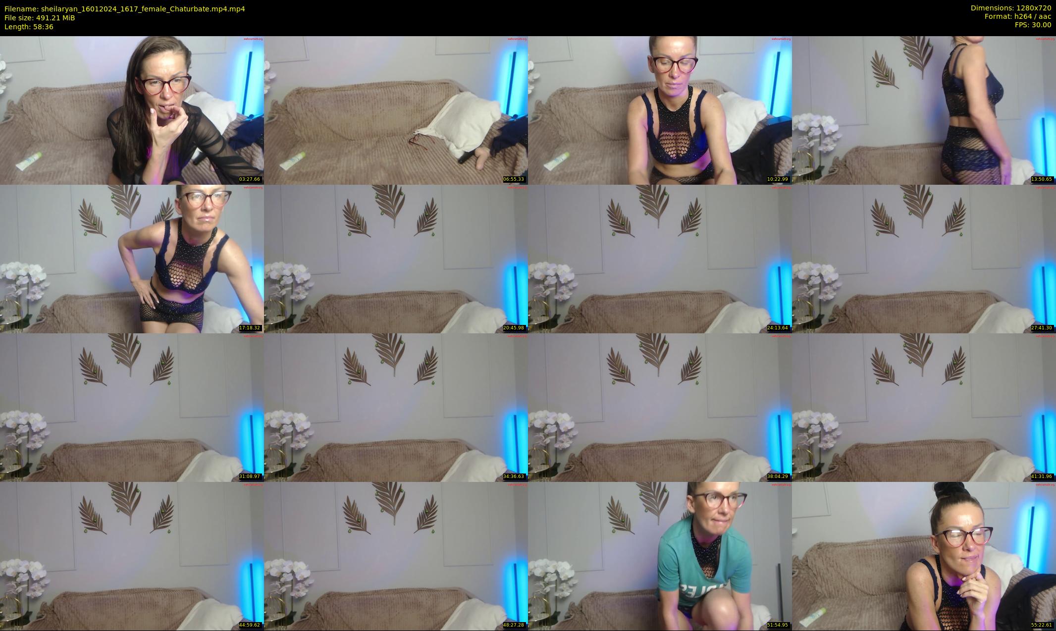 sheilaryan — 59 minute Chaturbate female cam show recording, 720p, Jan 16, 2024