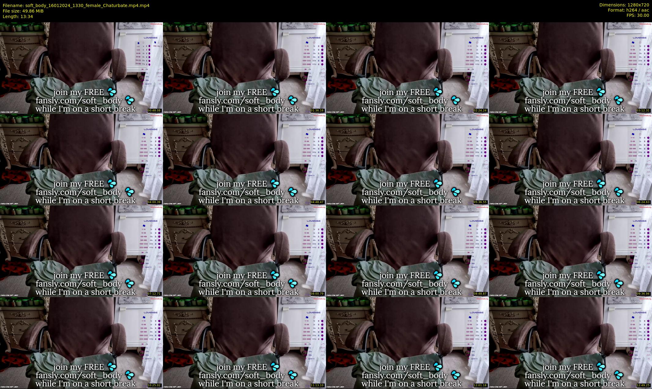 soft_body — 14 minute Chaturbate female cam show recording, 720p, Jan 16, 2024