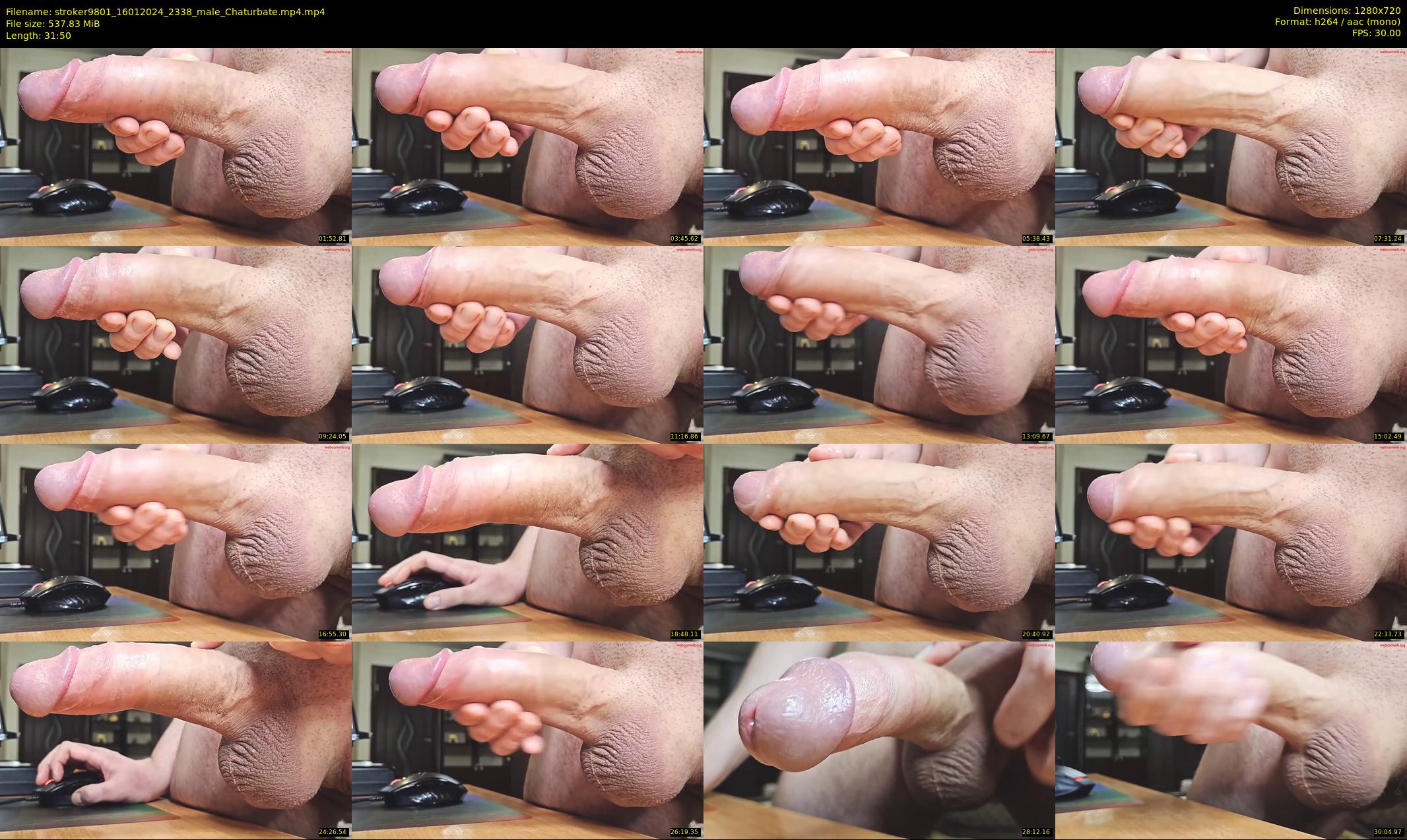 stroker9801 — 32 minute Chaturbate male cam show recording, 720p, Jan 16, 2024