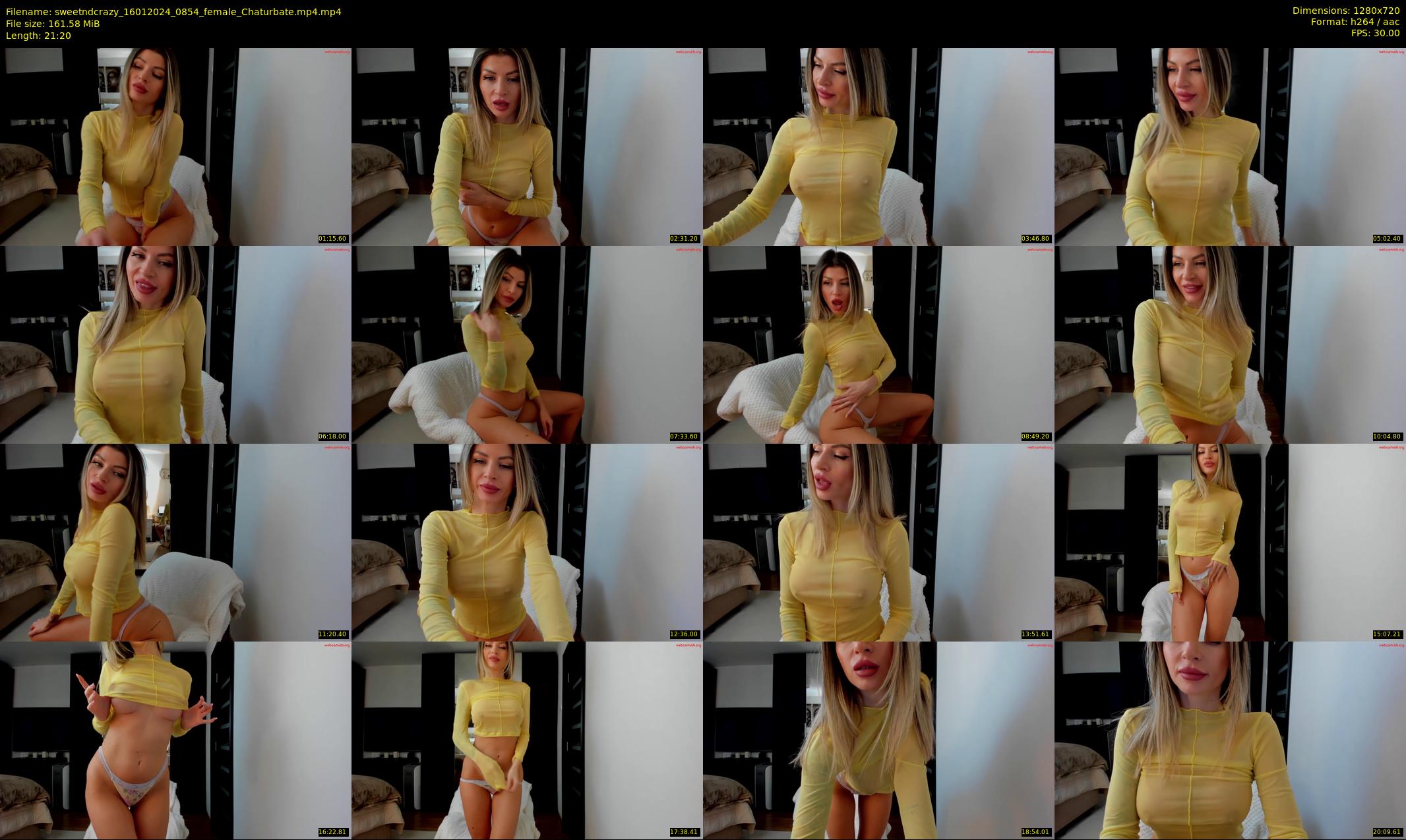 sweetndcrazy — 22 minute Chaturbate female cam show recording, 720p, Jan 16, 2024