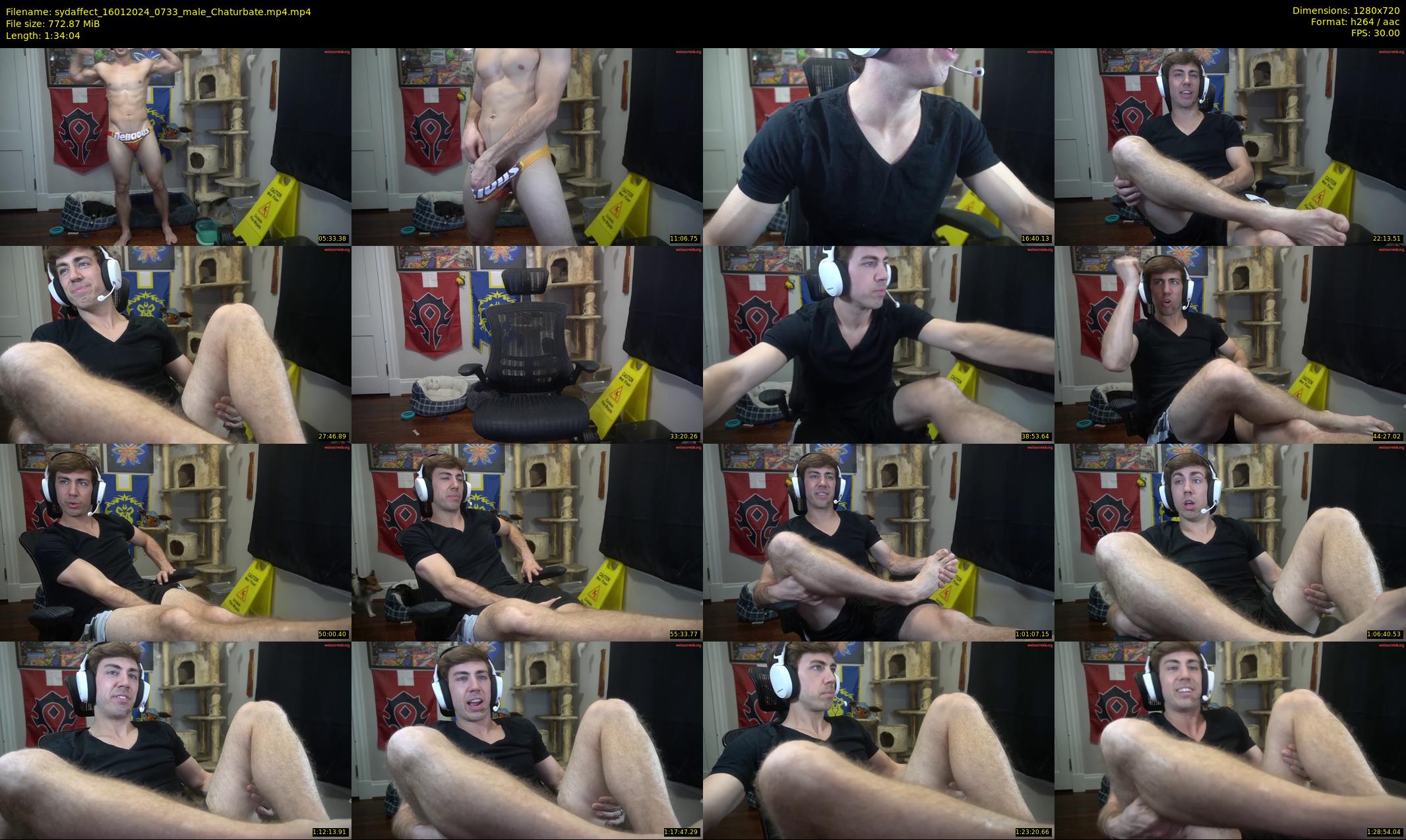 sydaffect — 95 minute Chaturbate male cam show recording, 720p, Jan 16, 2024