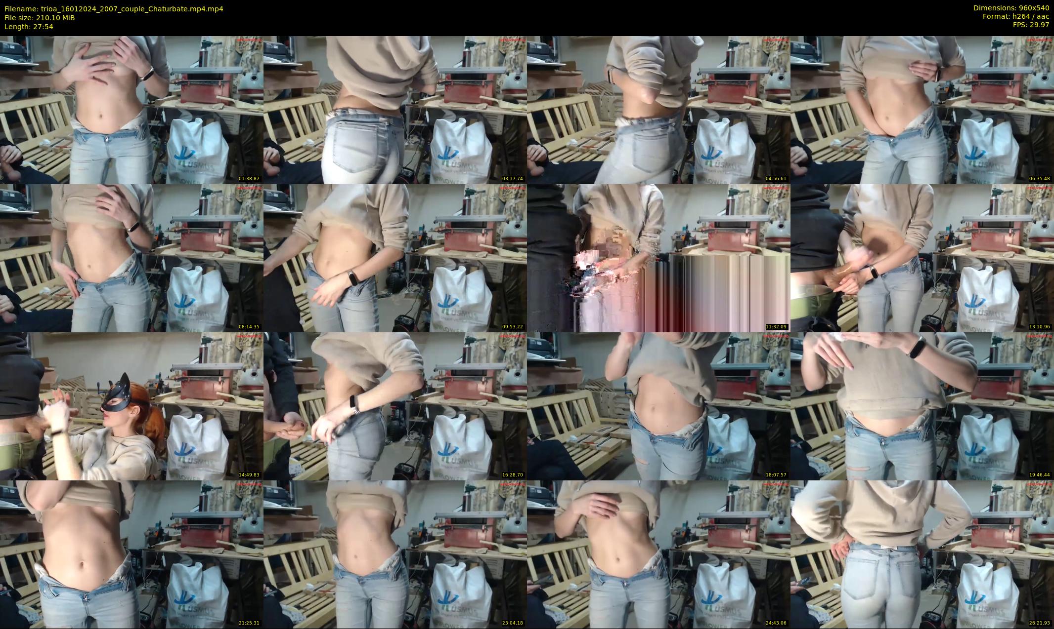 trioa — 28 minute Chaturbate couple cam show recording, 480p, Jan 16, 2024
