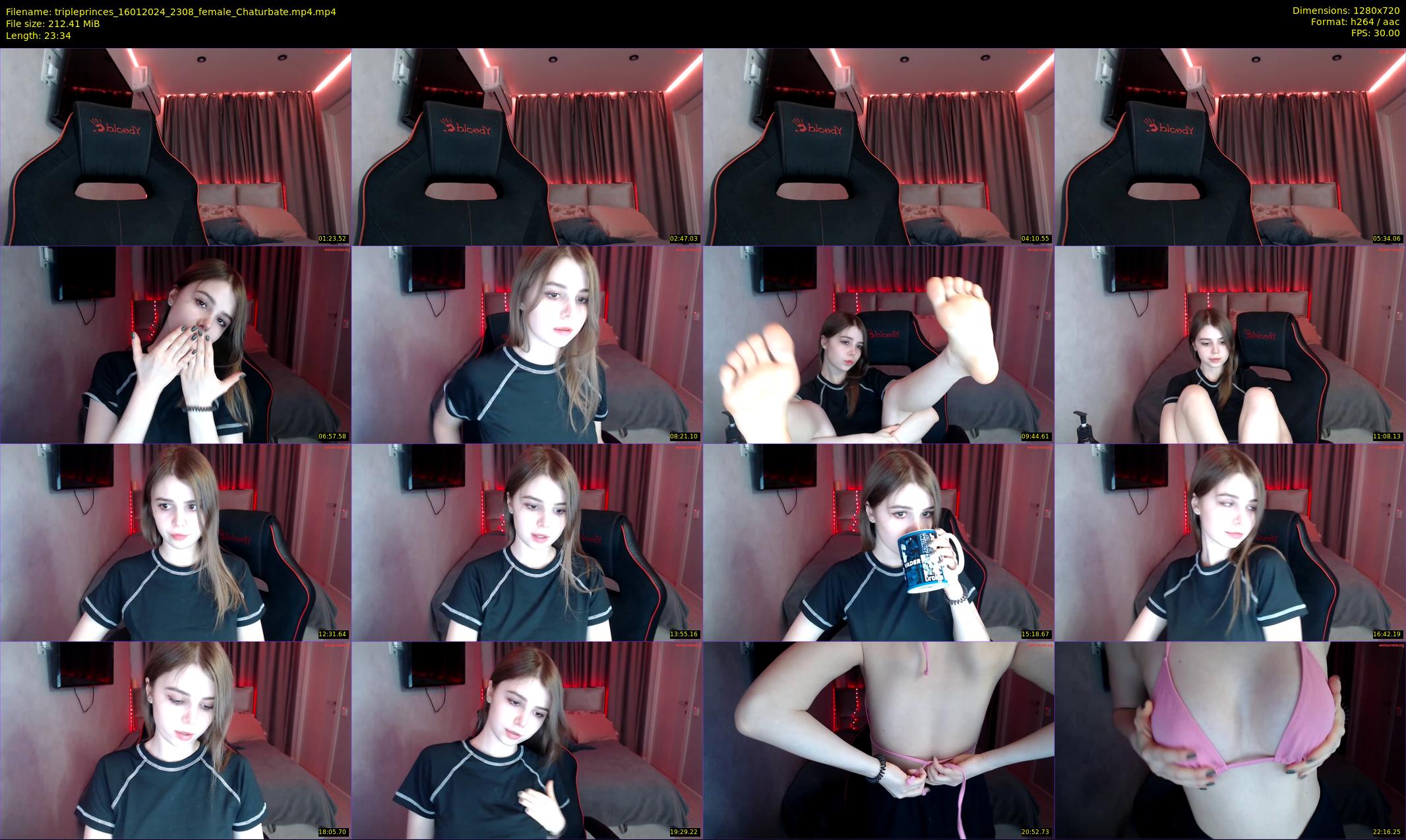 tripleprinces — 24 minute Chaturbate female cam show recording, 720p, Jan 16, 2024
