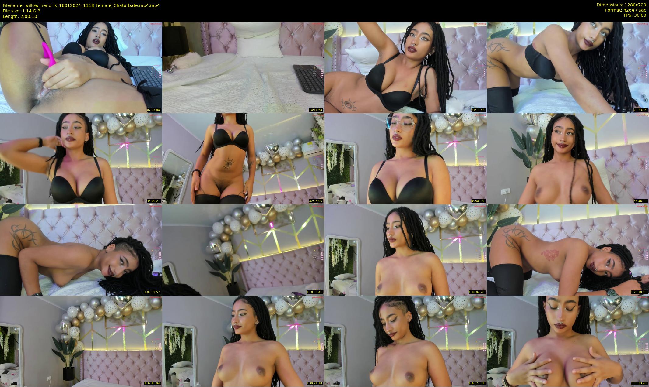 willow_hendrix — 121 minute Chaturbate female cam show recording, 720p, Jan 16, 2024