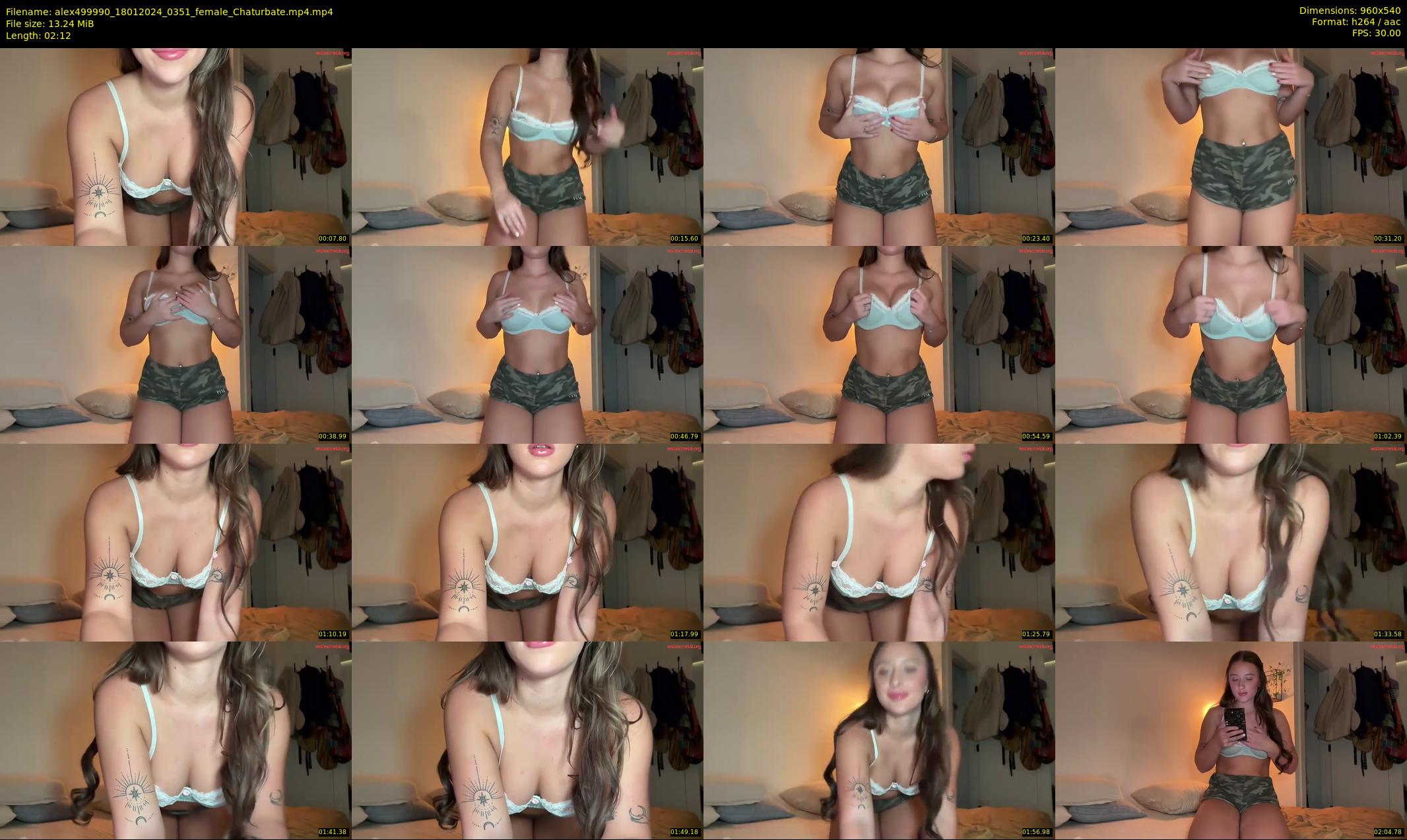 alex499990 — 3 minute Chaturbate female cam show recording, 480p, Jan 18, 2024