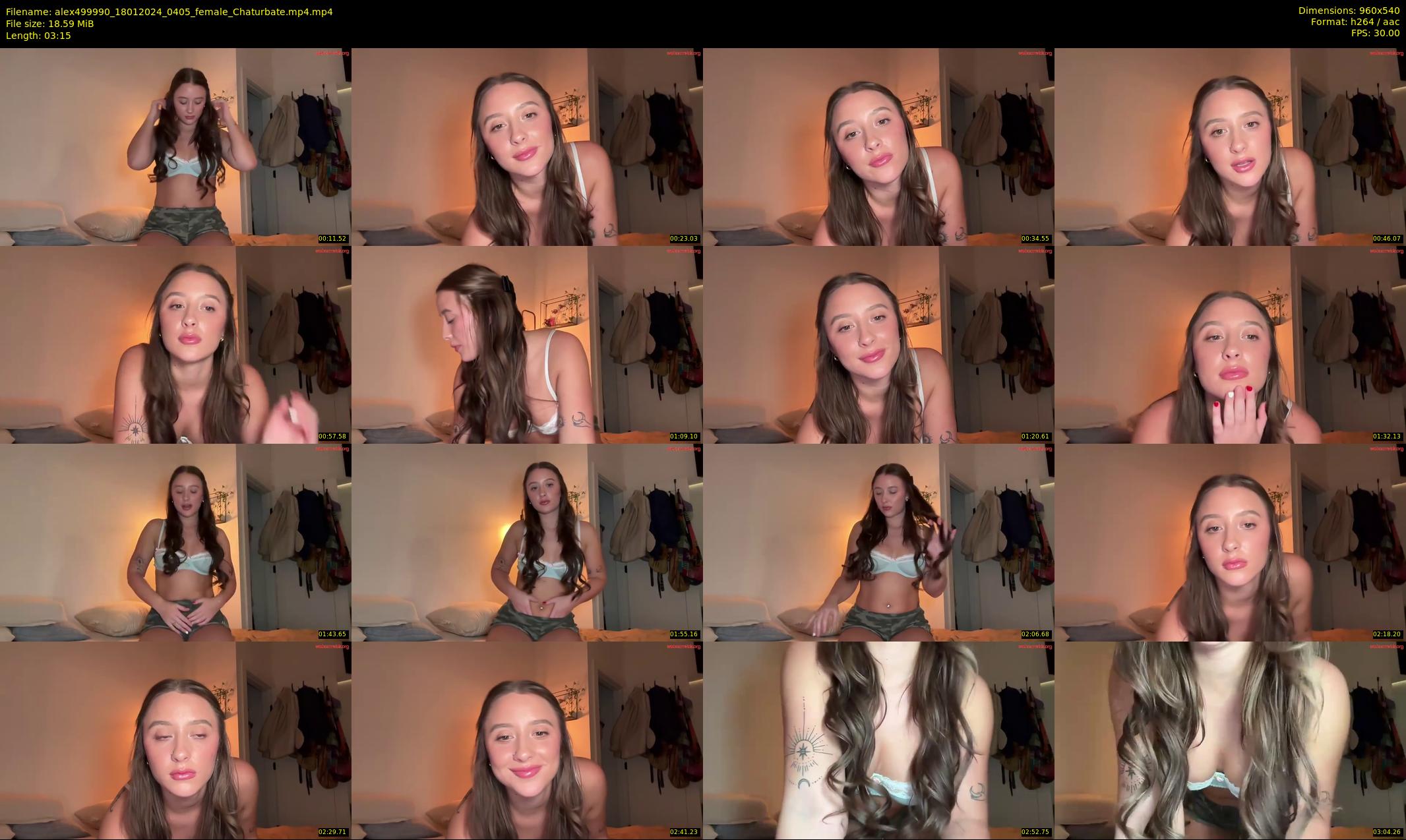 alex499990 — 4 minute Chaturbate female cam show recording, 480p, Jan 18, 2024