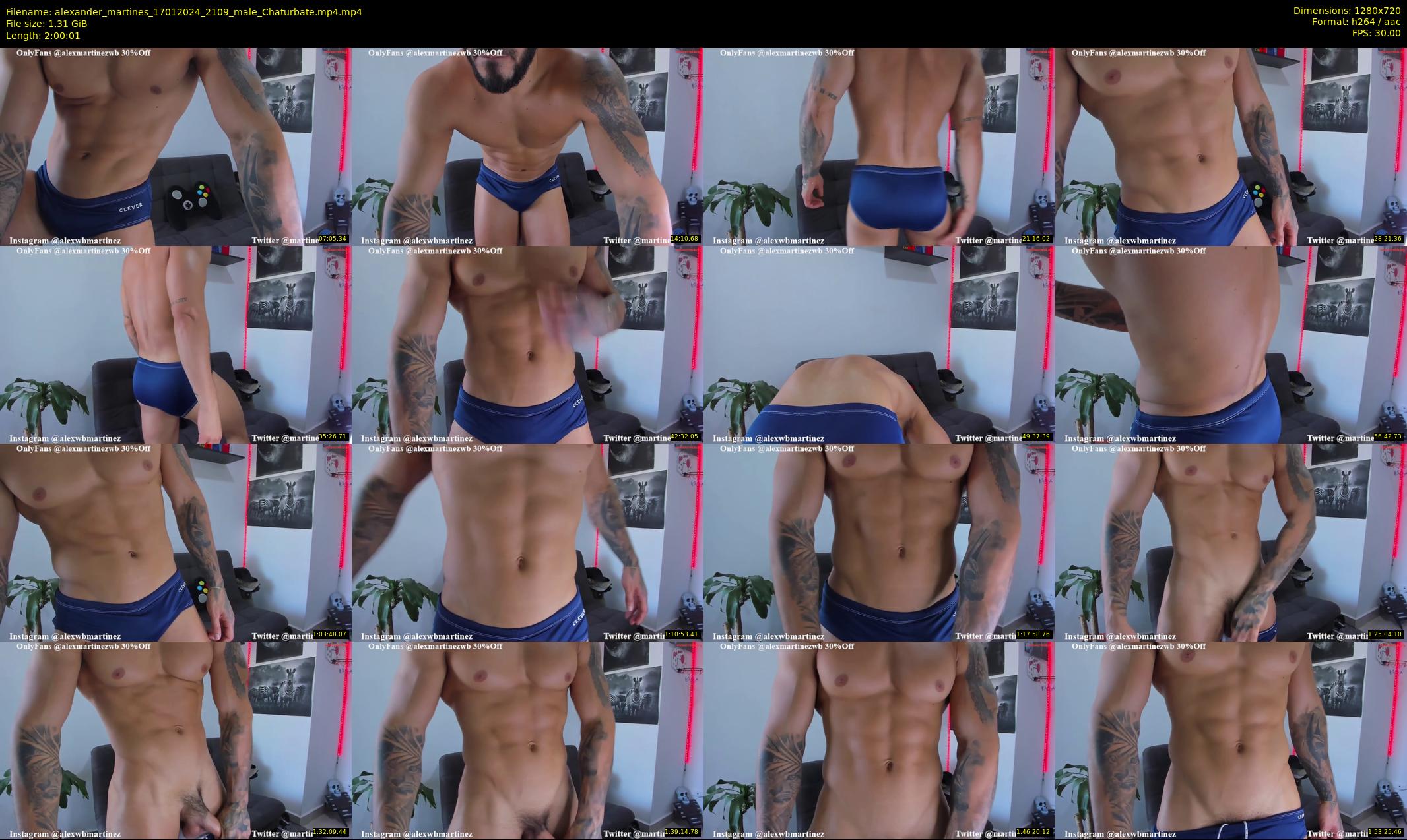 alexander_martines — 121 minute Chaturbate male cam show recording, 720p, Jan 17, 2024