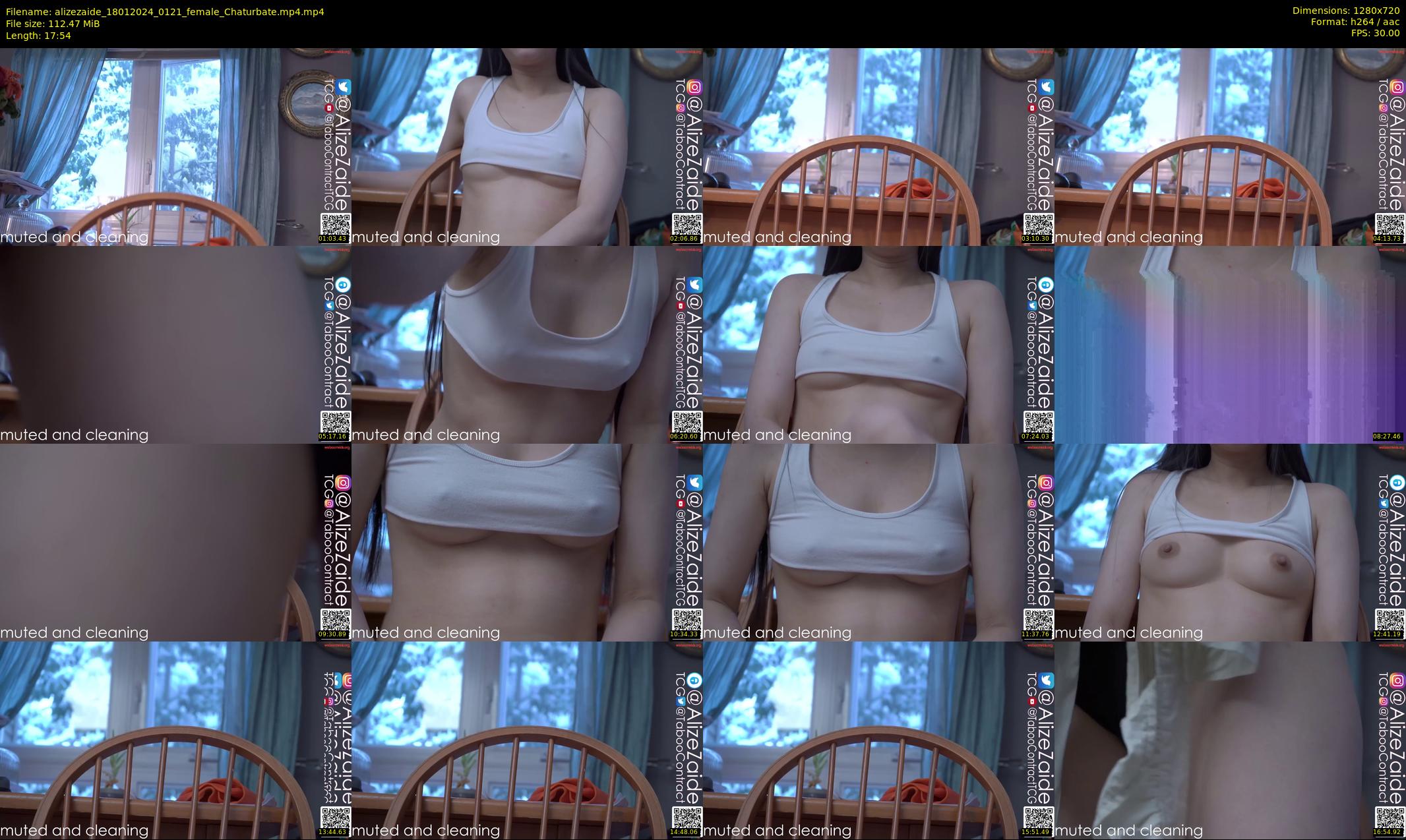 alizezaide — 18 minute Chaturbate female cam show recording, 720p, Jan 18, 2024