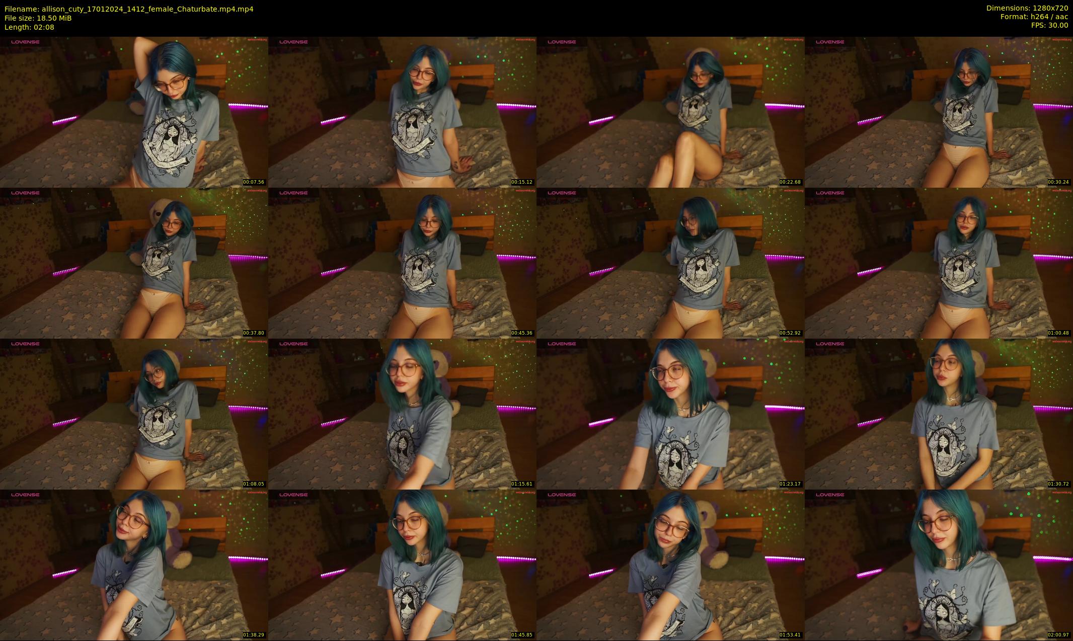 allison_cuty — 3 minute Chaturbate female cam show recording, 720p, Jan 17, 2024