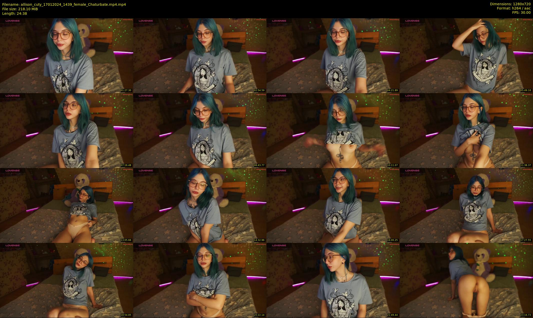 allison_cuty — 25 minute Chaturbate female cam show recording, 720p, Jan 17, 2024