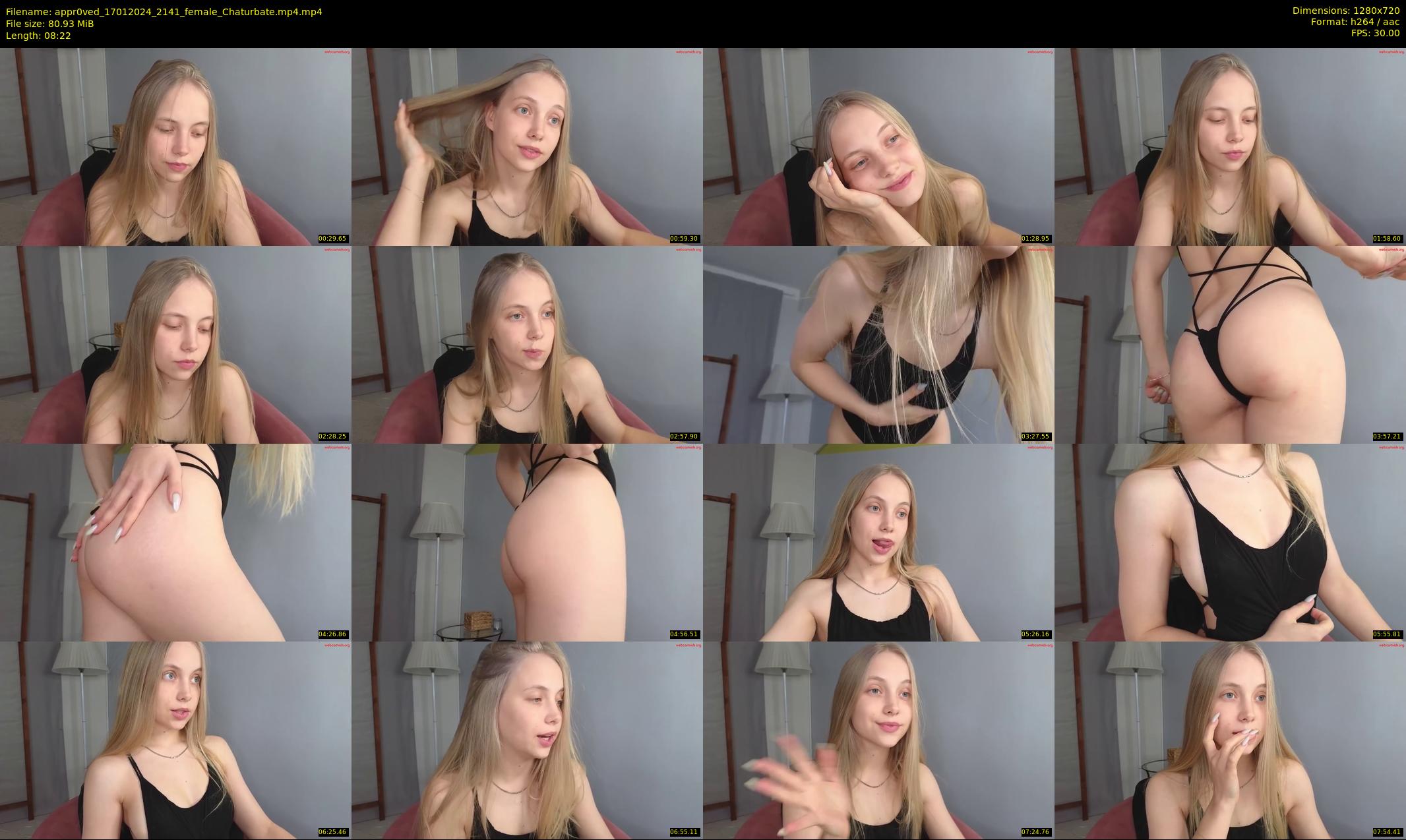 appr0ved — 9 minute Chaturbate female cam show recording, 720p, Jan 17, 2024
