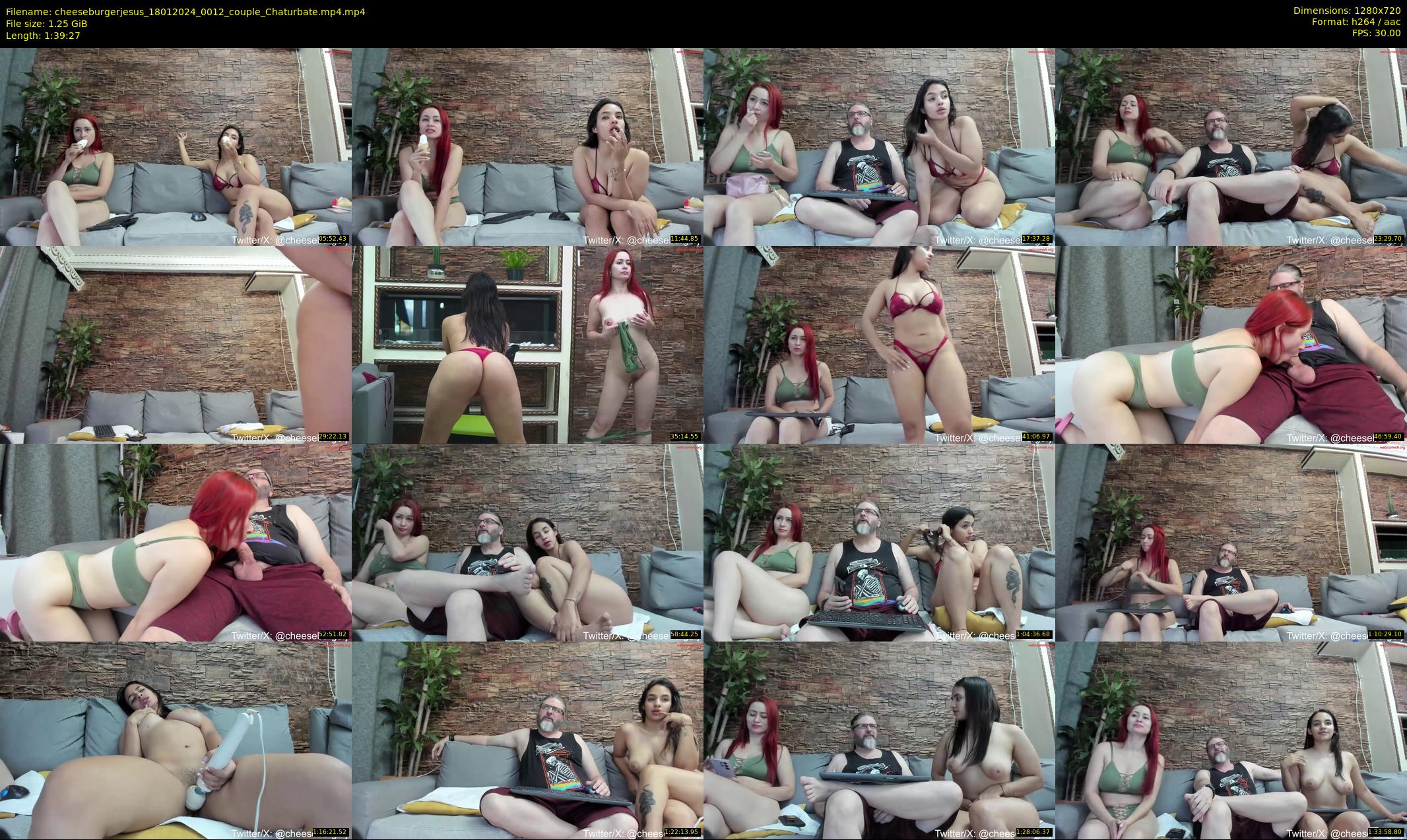 cheeseburgerjesus — 100 minute Chaturbate couple cam show recording, 720p, Jan 18, 2024