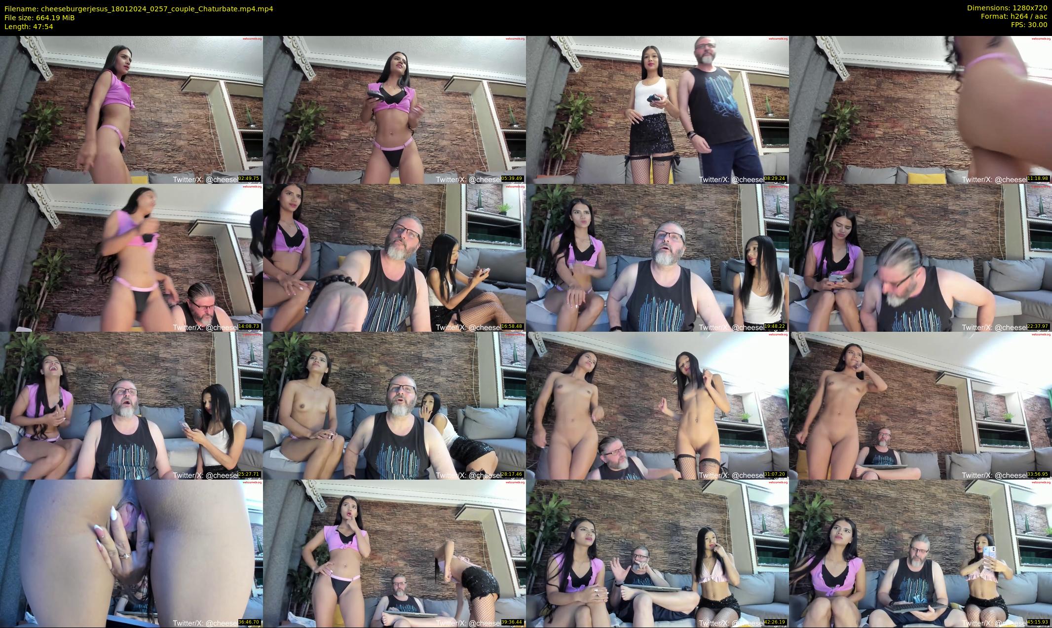 cheeseburgerjesus — 48 minute Chaturbate couple cam show recording, 720p, Jan 18, 2024
