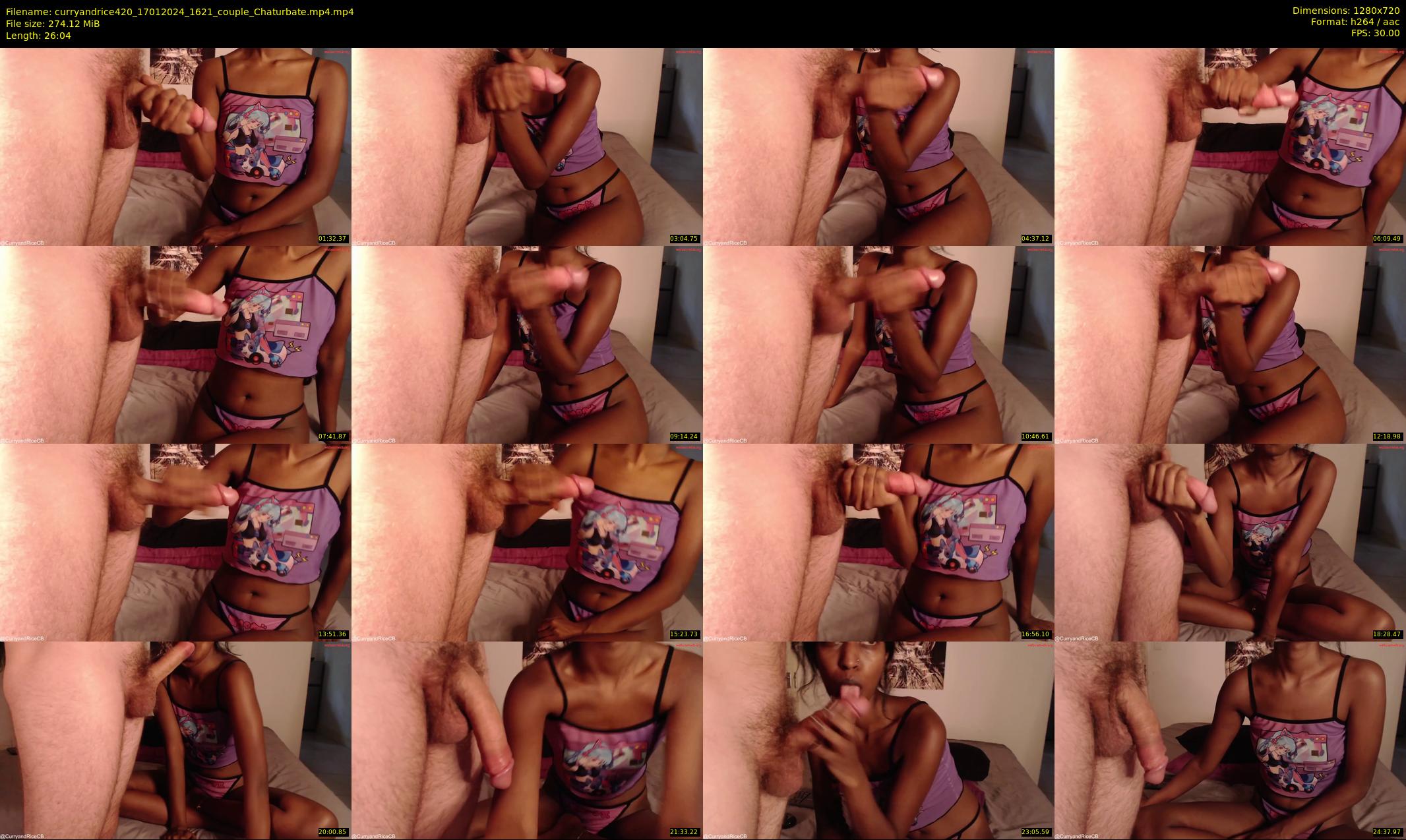 curryandrice420 — 27 minute Chaturbate couple cam show recording, 720p, Jan 17, 2024