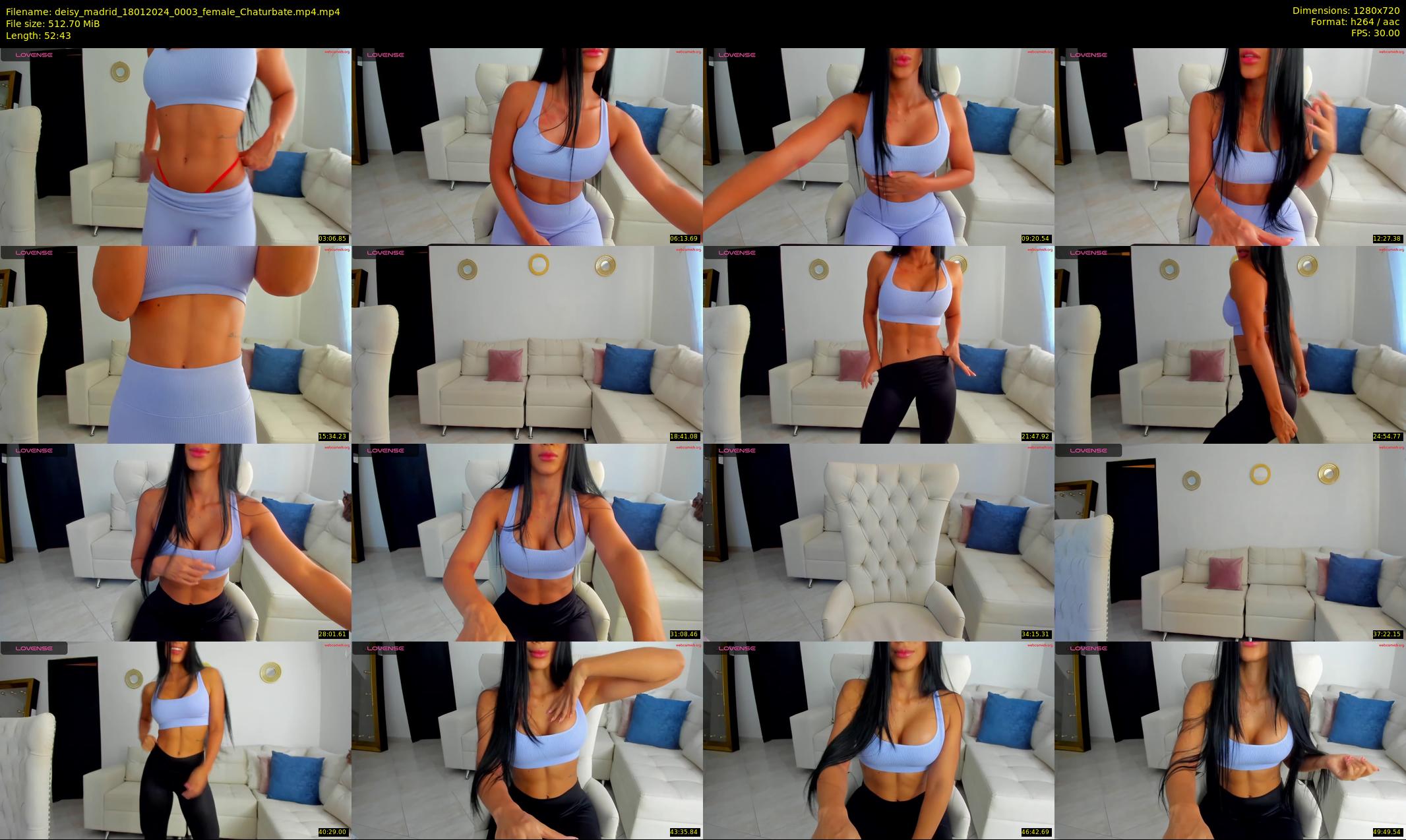 deisy_madrid — 53 minute Chaturbate female cam show recording, 720p, Jan 18, 2024