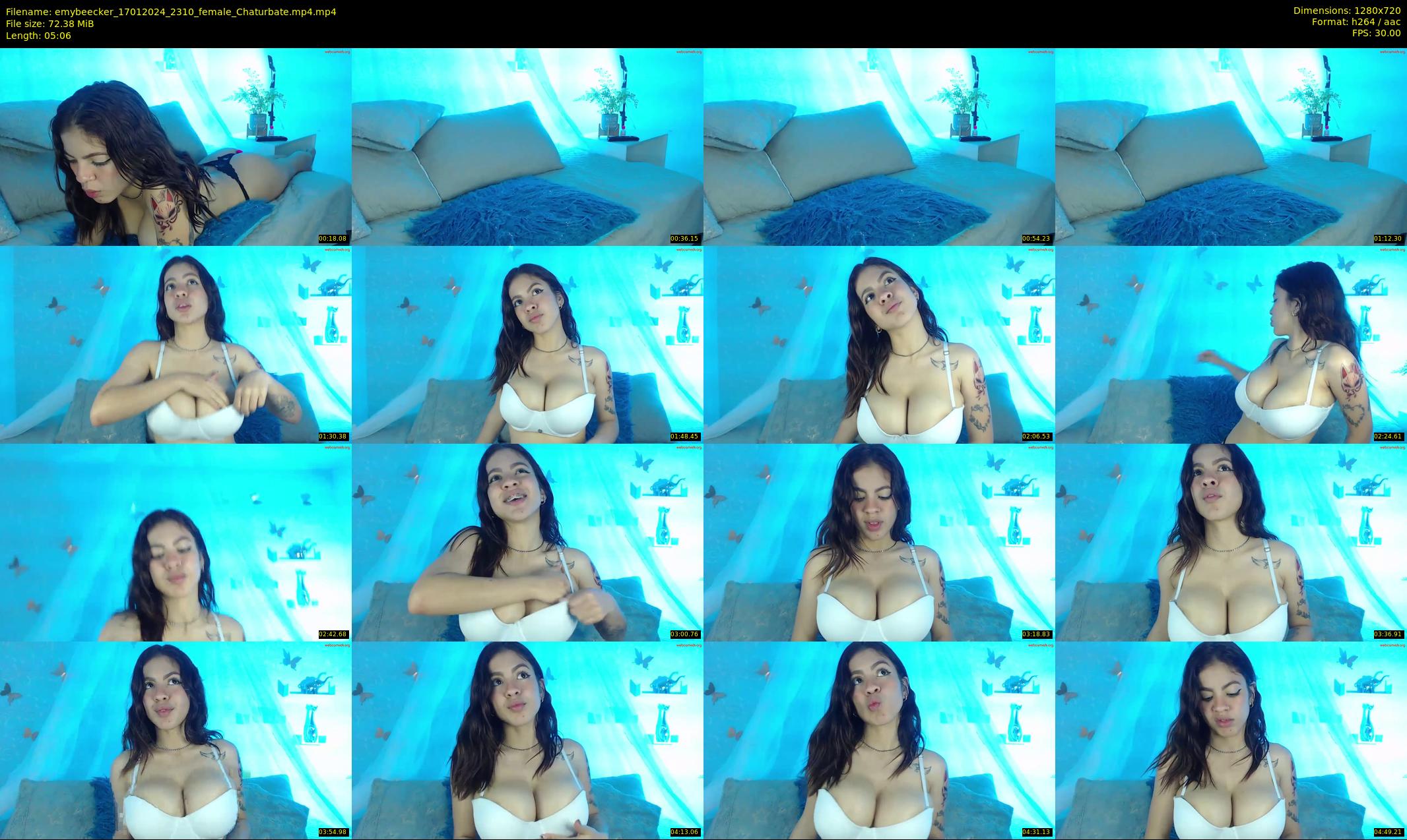 emybeecker — 6 minute Chaturbate female cam show recording, 720p, Jan 17, 2024