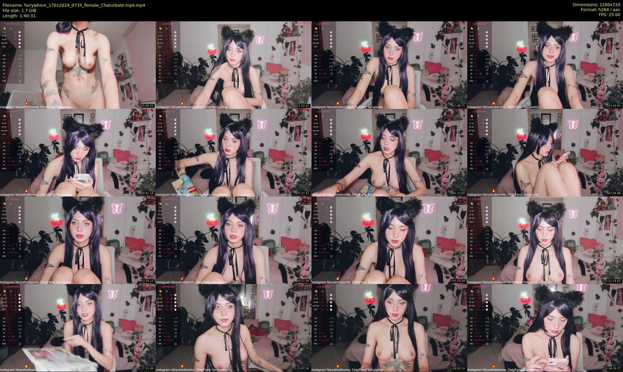 fairywhore — 101 minute Chaturbate female cam show recording, 720p, Jan 17, 2024