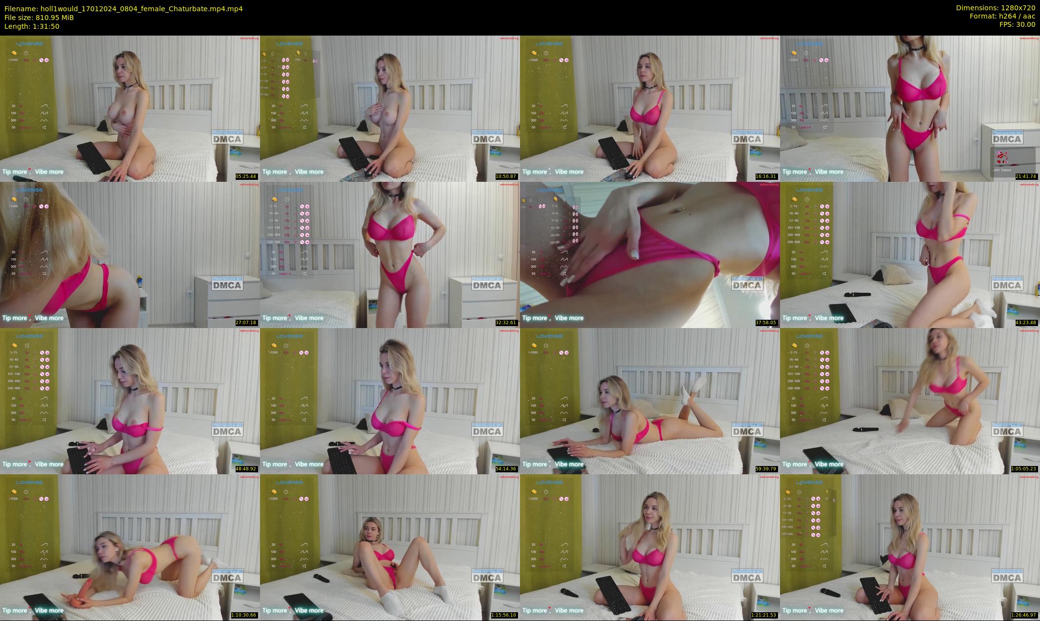 holl1would — 92 minute Chaturbate female cam show recording, 720p, Jan 17, 2024