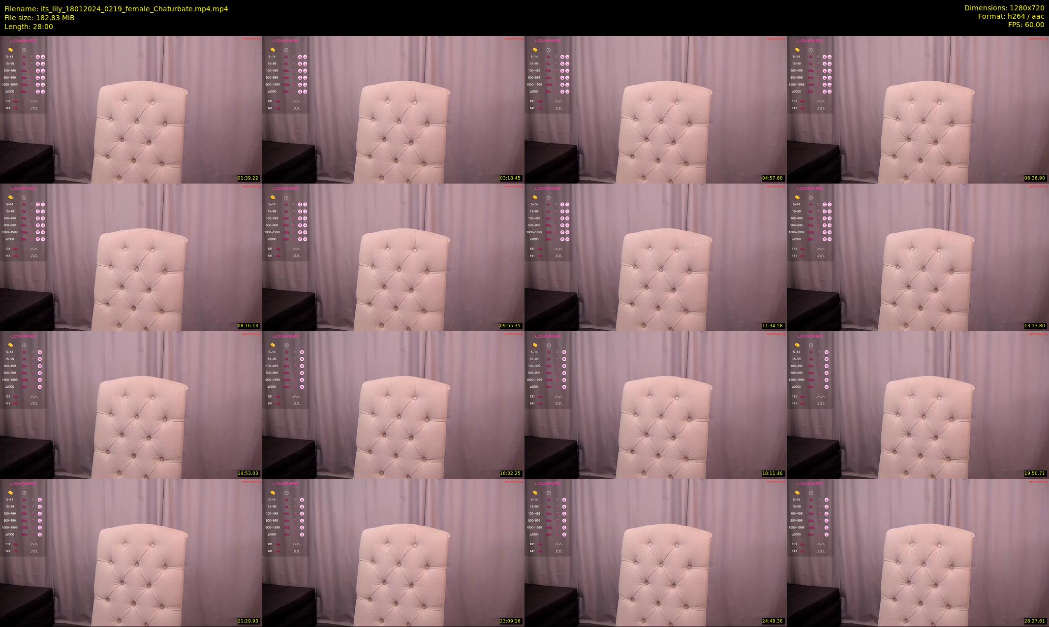 its_lily — 28 minute Chaturbate female cam show recording, 720p, Jan 18, 2024