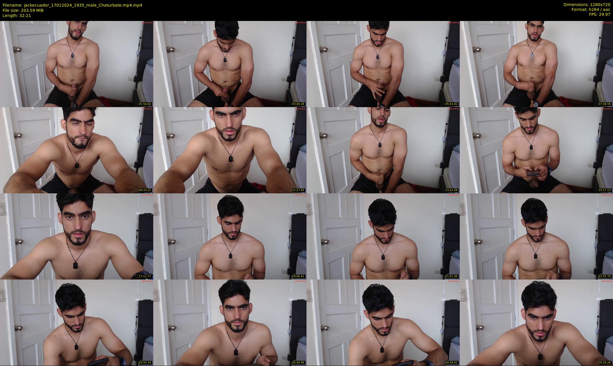 jackecuador — 33 minute Chaturbate male cam show recording, 720p, Jan 17, 2024