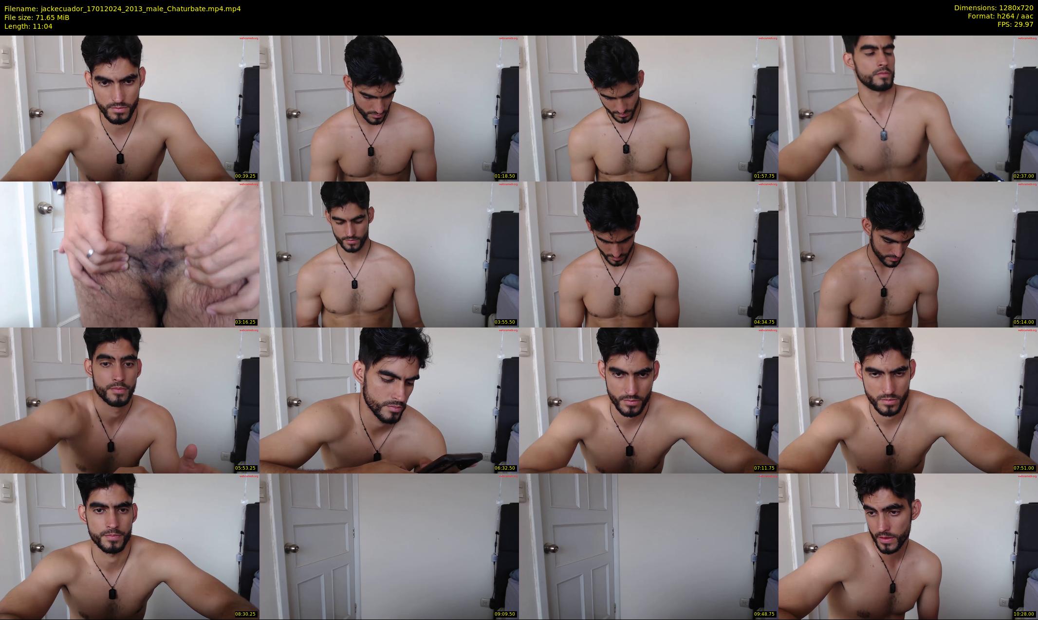 jackecuador — 12 minute Chaturbate male cam show recording, 720p, Jan 17, 2024