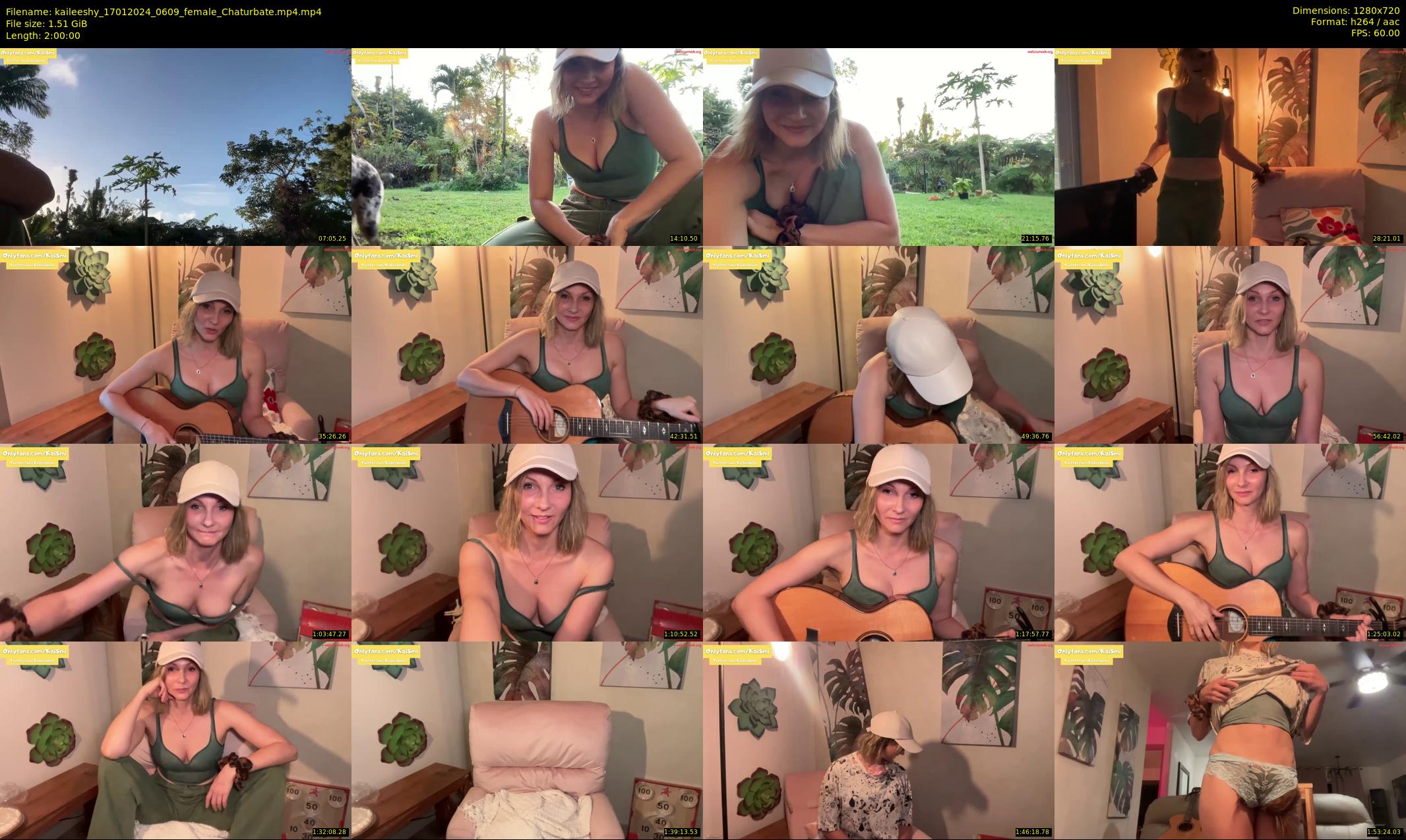 kaileeshy — 120 minute Chaturbate female cam show recording, 720p, Jan 17, 2024