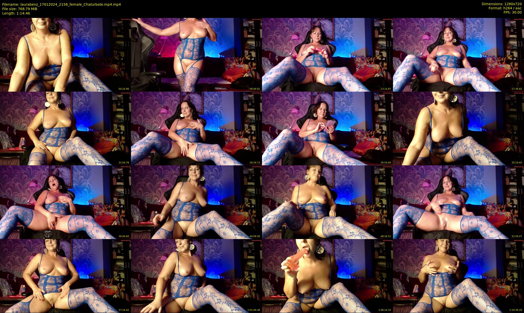 laurabenz — 75 minute Chaturbate female cam show recording, 720p, Jan 17, 2024