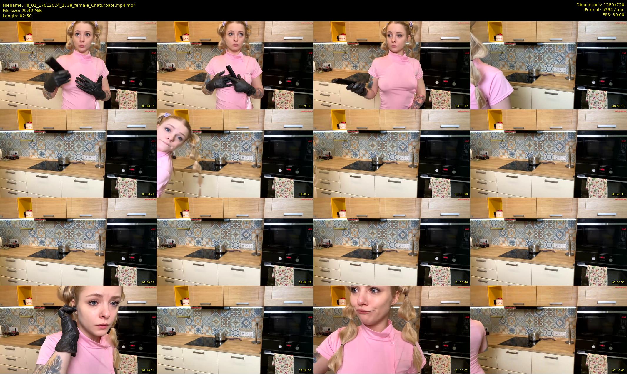 lili_01 — 3 minute Chaturbate female cam show recording, 720p, Jan 17, 2024