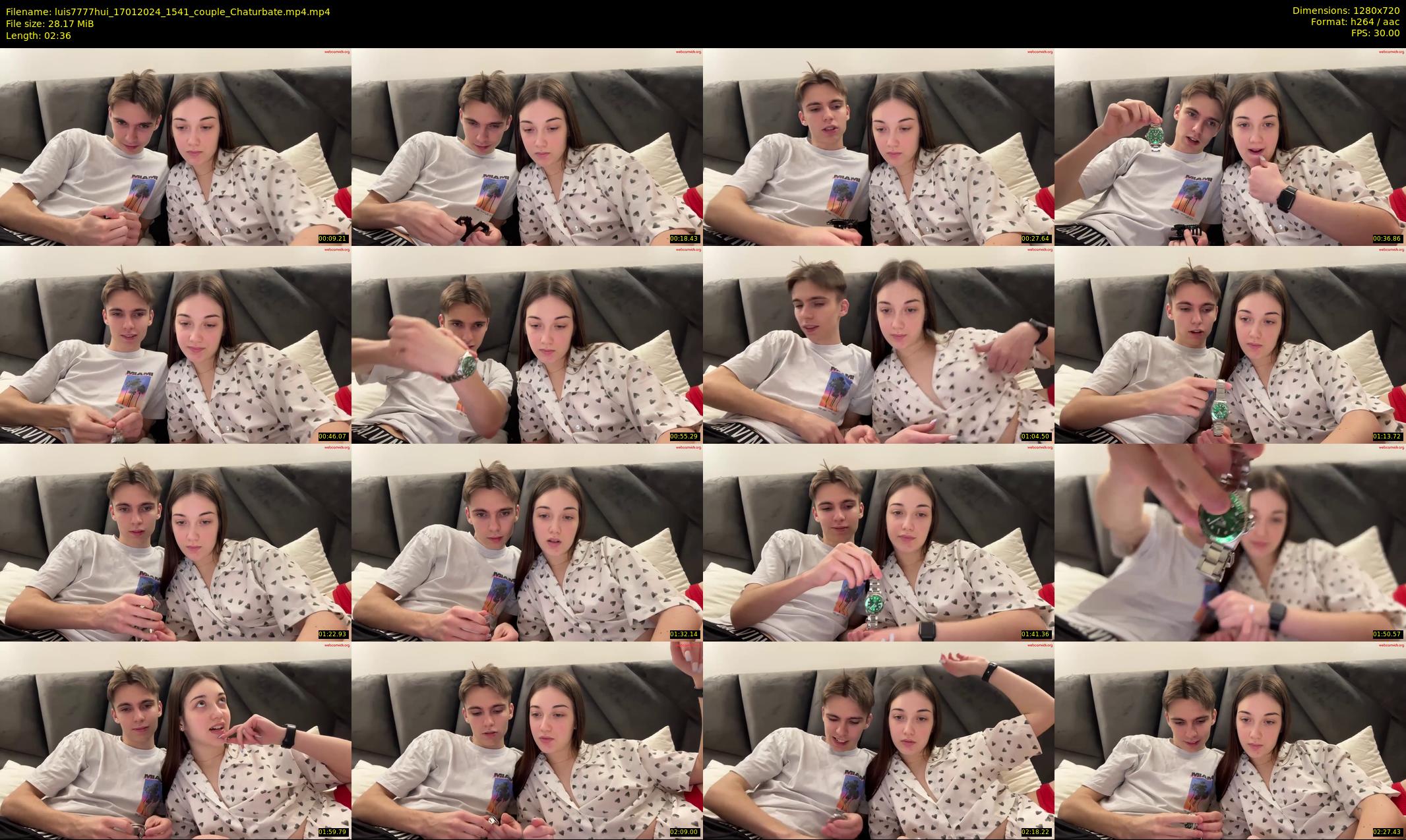 luis7777hui — 3 minute Chaturbate couple cam show recording, 720p, Jan 17, 2024