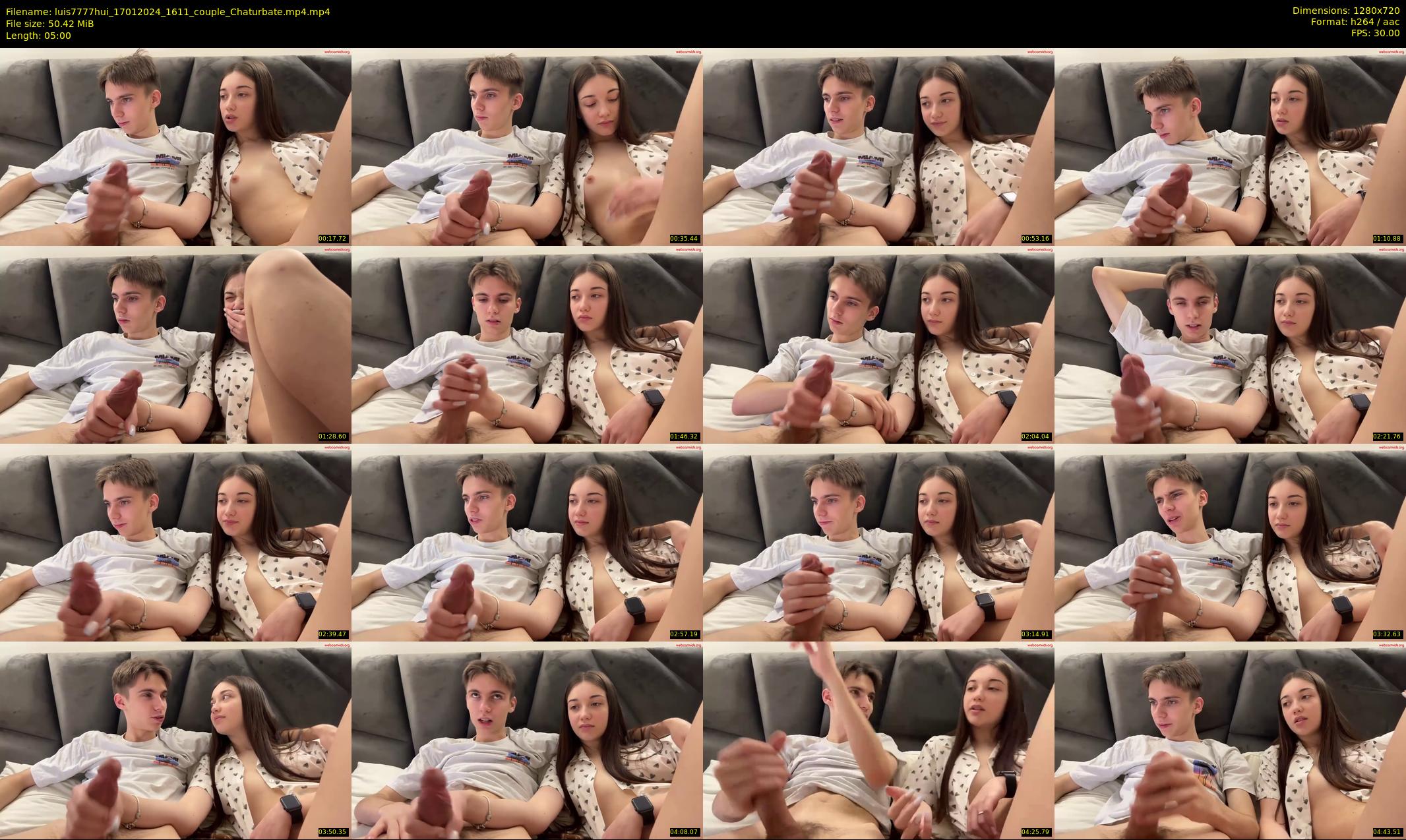 luis7777hui — 5 minute Chaturbate couple cam show recording, 720p, Jan 17, 2024
