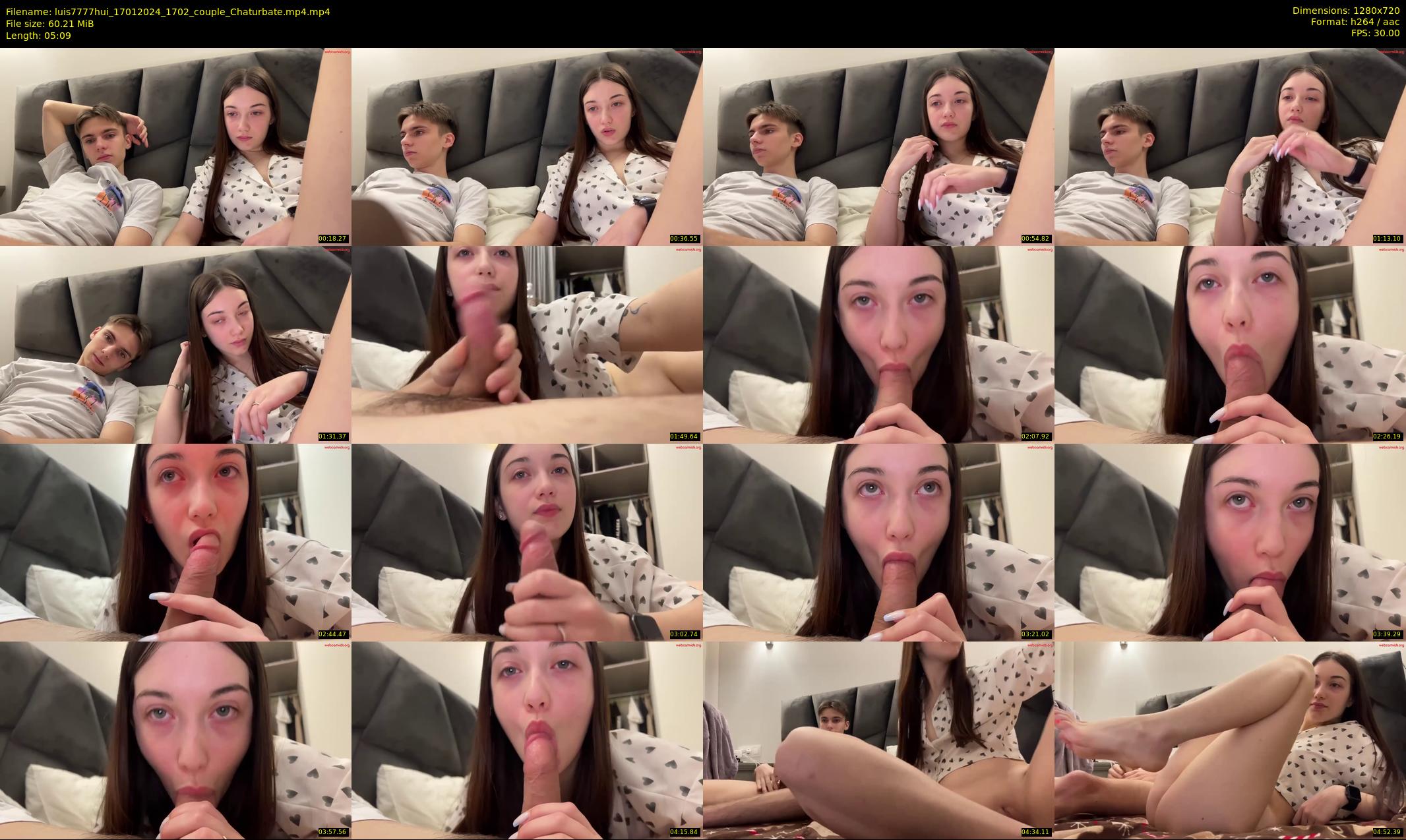 luis7777hui — 6 minute Chaturbate couple cam show recording, 720p, Jan 17, 2024